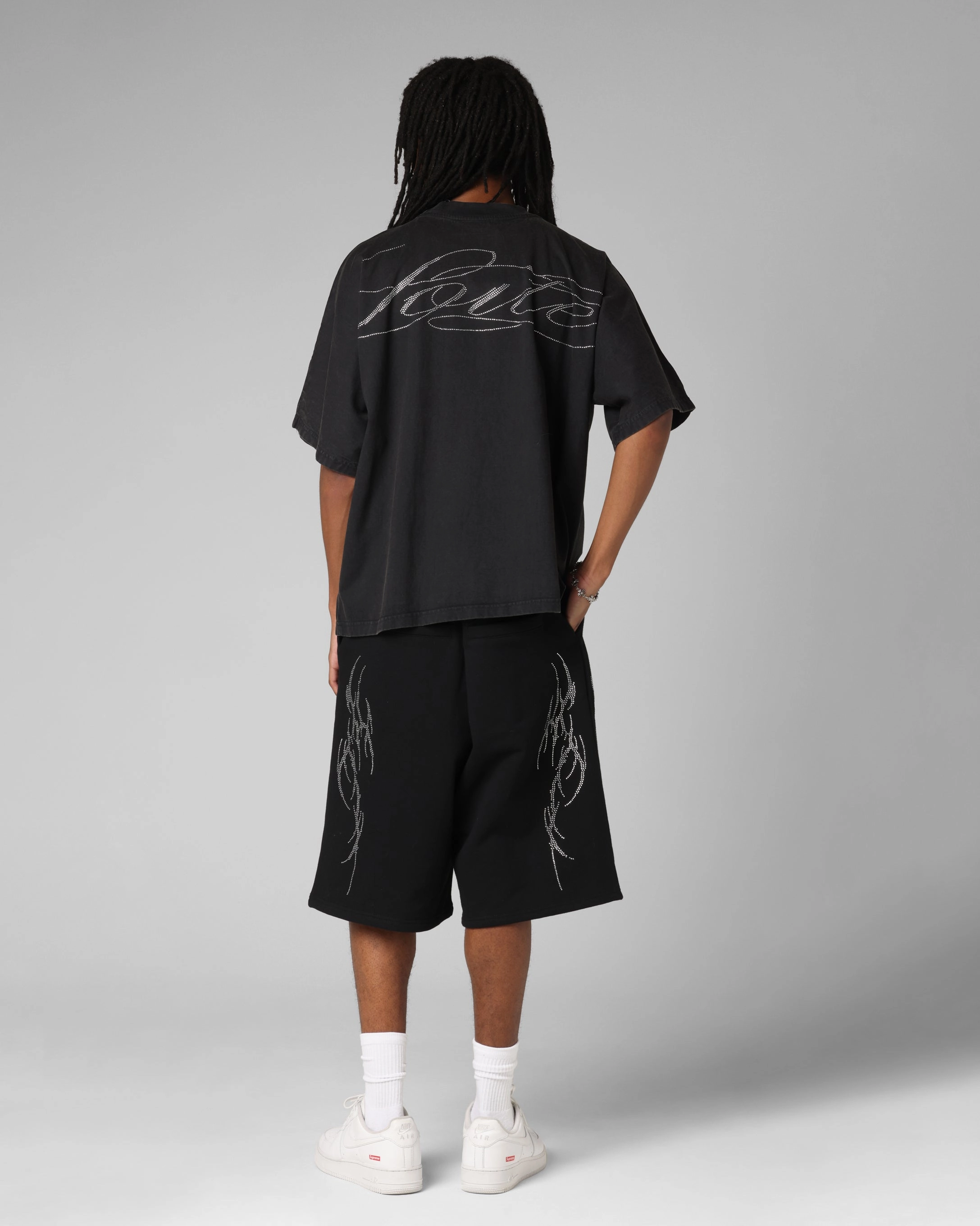 Loiter Opaque Premium T-Shirt Black Modern Comfort Style Layered Collar Structure