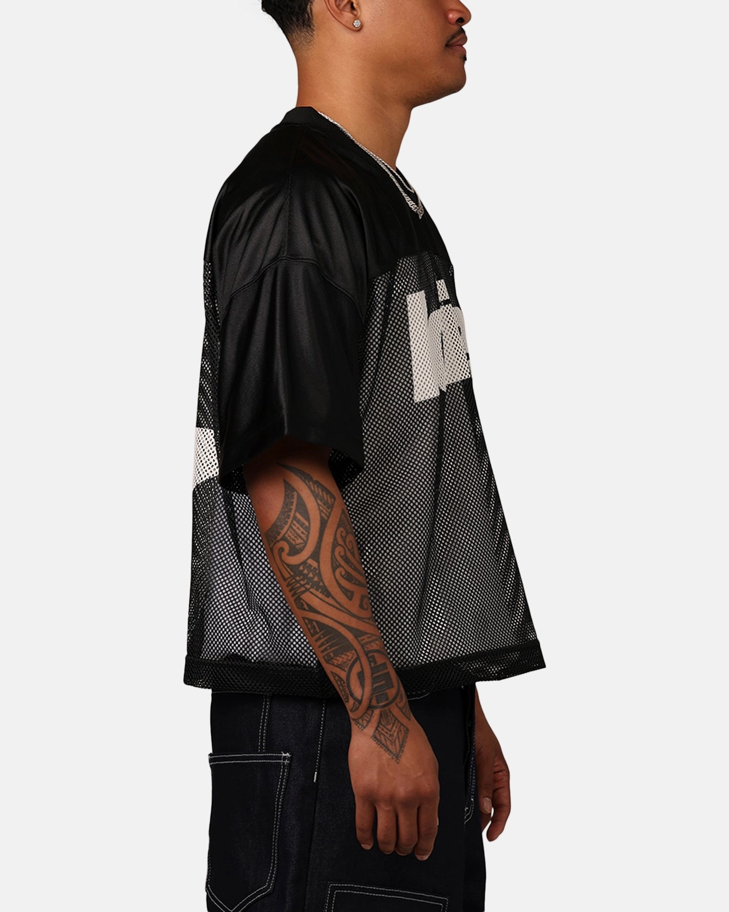 Thermal Conductive Yarn UV Protection Finish Loiter Outfield Training Jersey Black