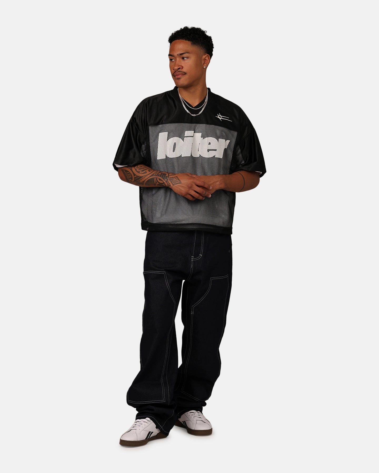 Quick Release Ventilation Loiter Outfield Training Jersey Black