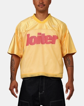 Loiter Outfield Training Jersey Yellow Thermal Regulation System Flexible Yoke Design