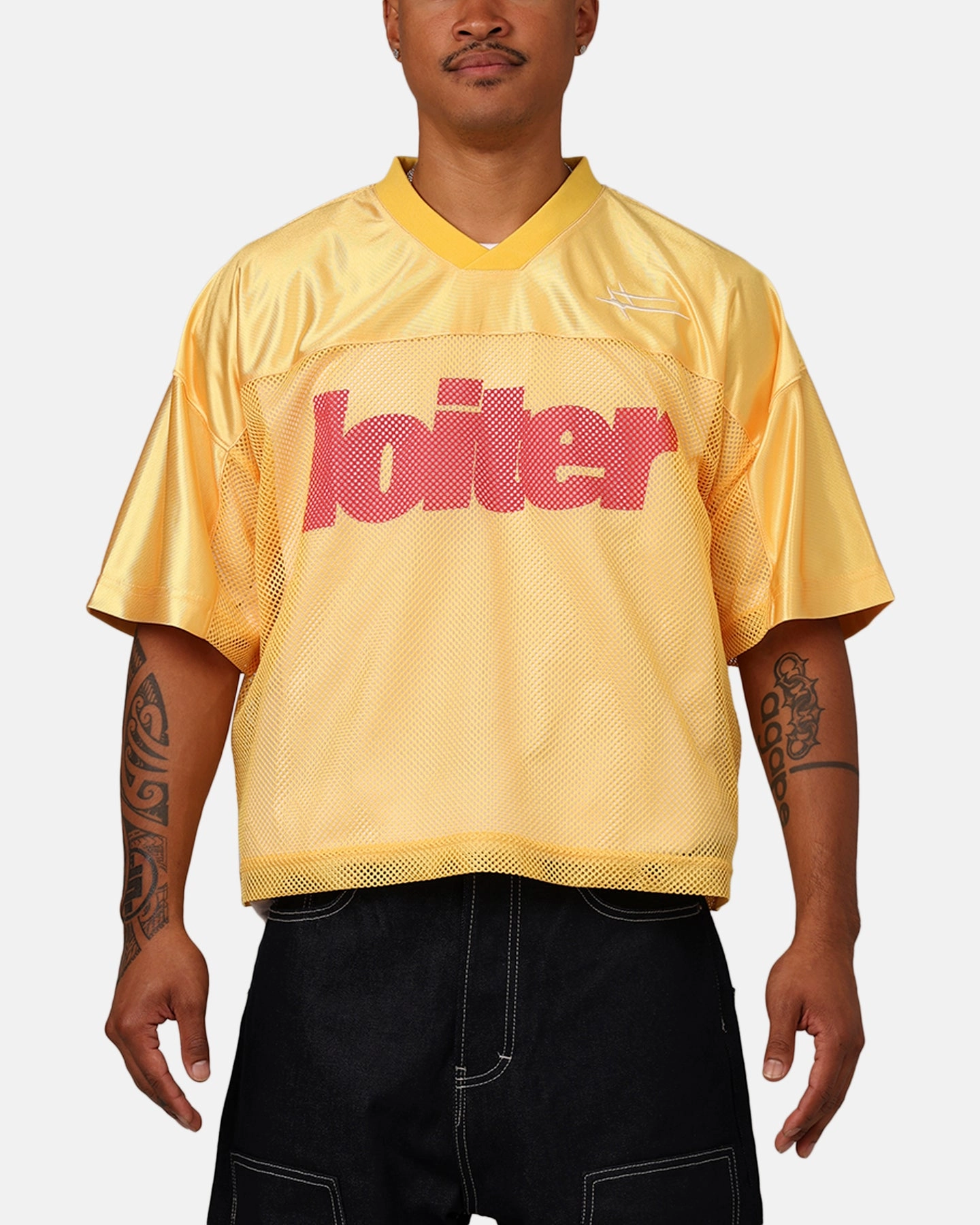 Loiter Outfield Training Jersey Yellow Thermal Regulation System Flexible Yoke Design