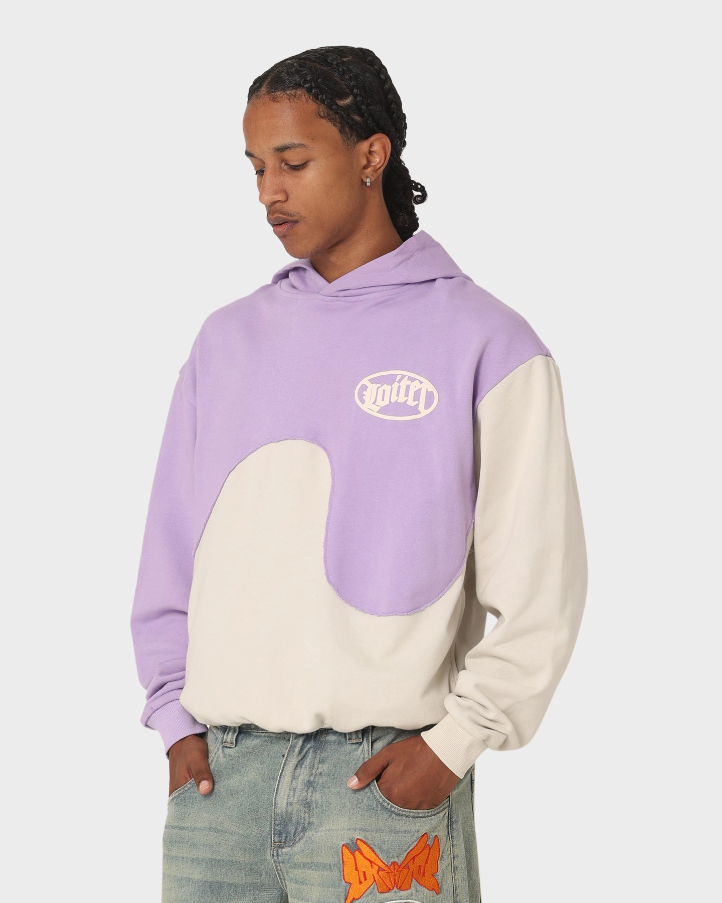 Loiter Palette Hoodie Purple/Grey TailoredSilhouette