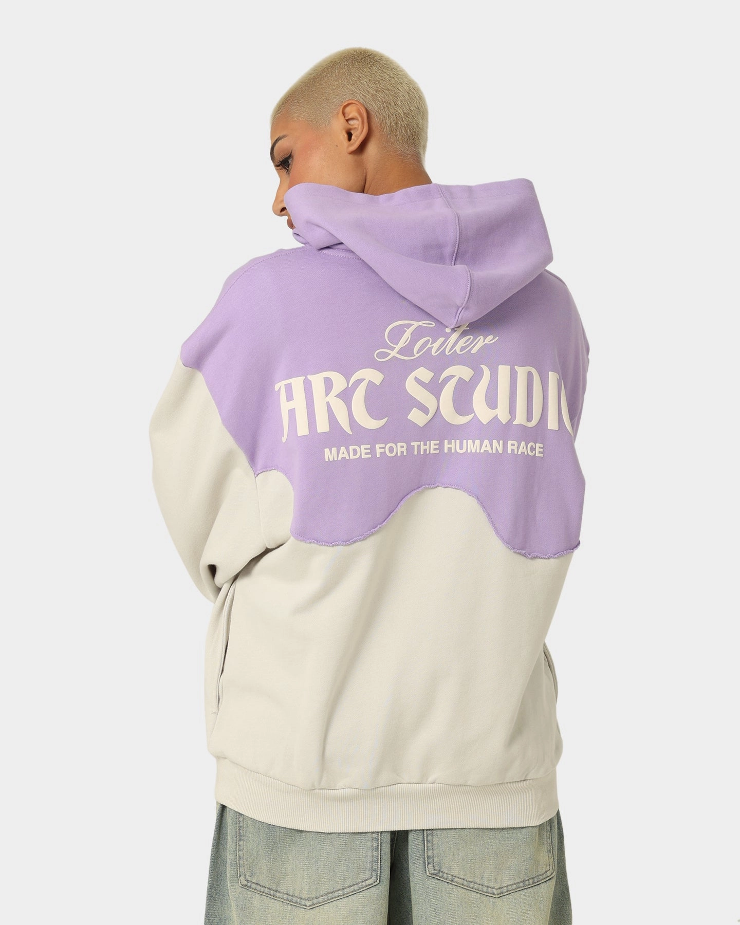 Loiter Palette Hoodie Purple/Grey actors Generosity