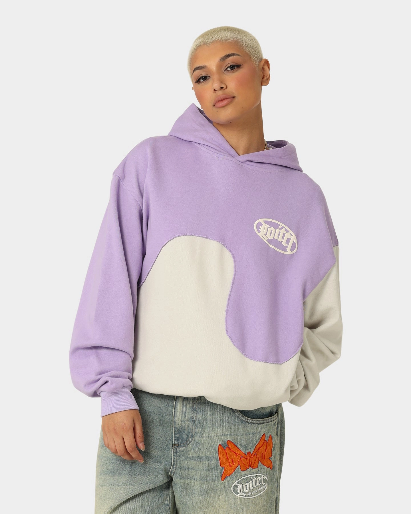 Loiter Palette Hoodie Purple/Grey layering option Performance Jacket