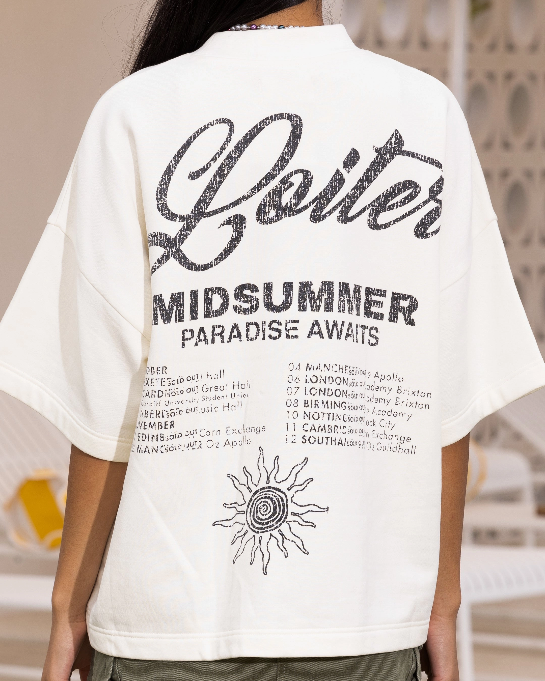 Comfy Comfort Loiter Palm Spring Box T-Shirt Off White