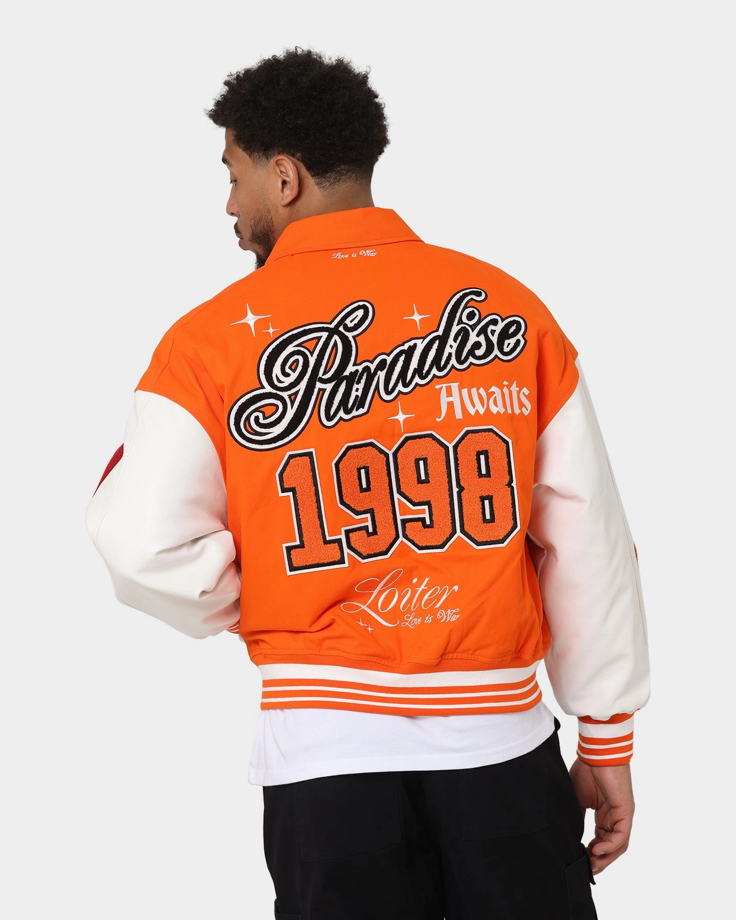 Adaptive Layering System Loiter Paradise Varsity Jacket Orange