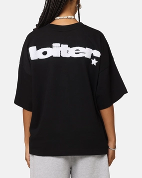 Loiter Premium Essentials Boxy T-Shirt Black Beachwear