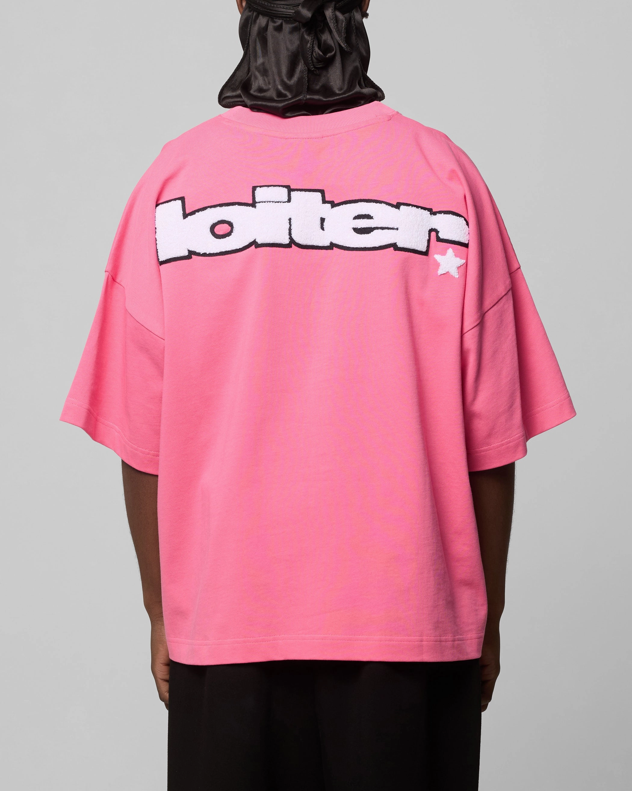 Loiter Premium Essentials Boxy T-Shirt Pink Hygroscopic Fiber Summer Essential