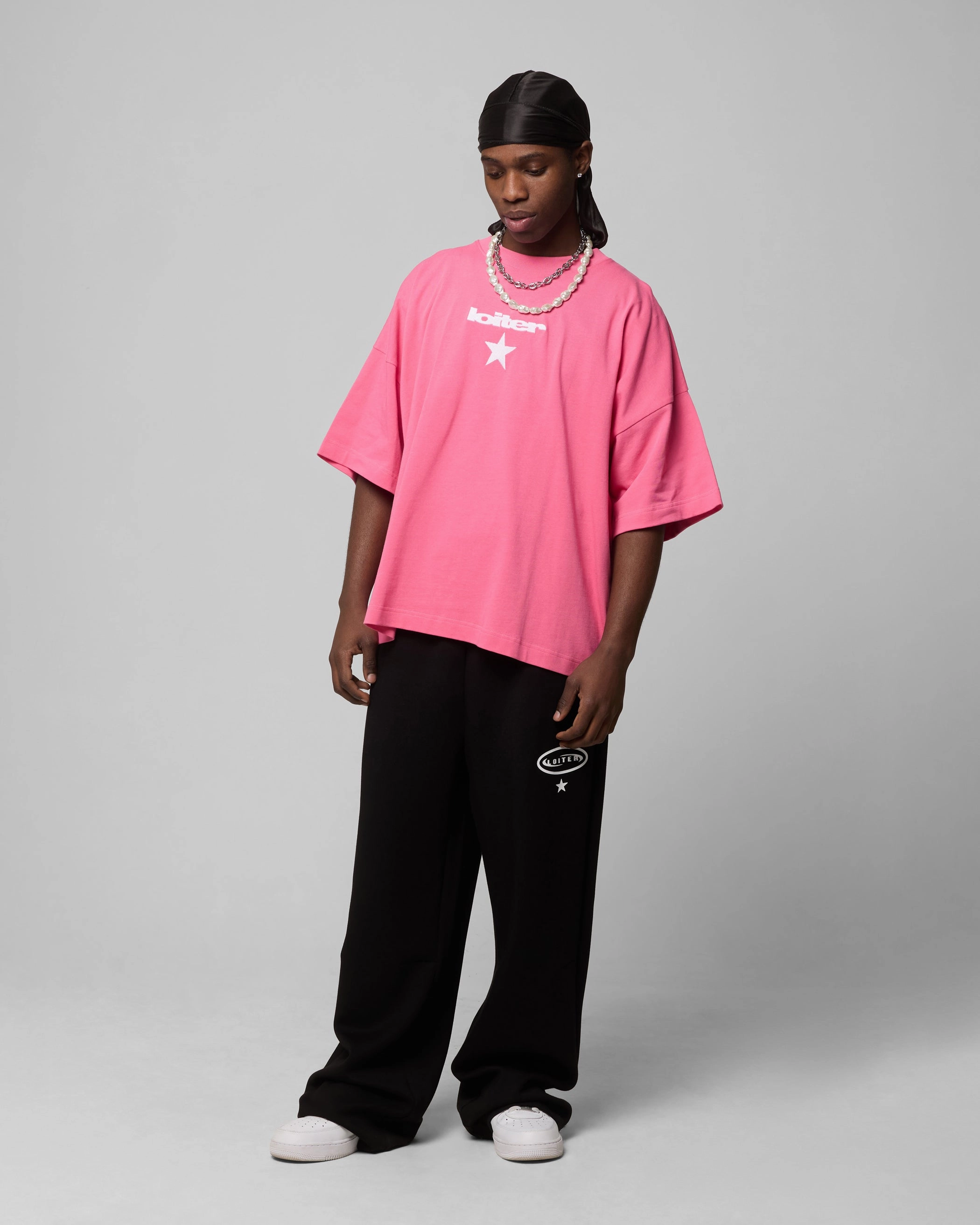 Soft Touch Fabric Loiter Premium Essentials Boxy T-Shirt Pink