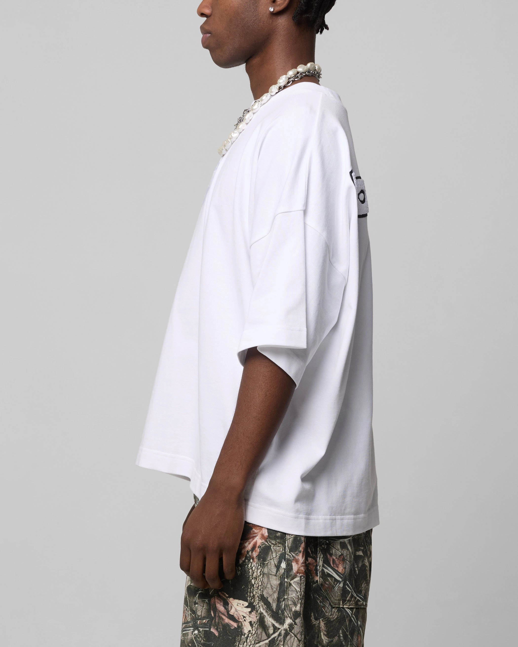 Loiter Premium Essentials Boxy T-Shirt White Thermal Regulation Fabric Garment Dyed