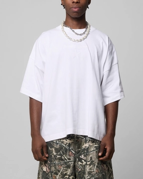 Loiter Premium Essentials Boxy T-Shirt White Ultra Soft Finish