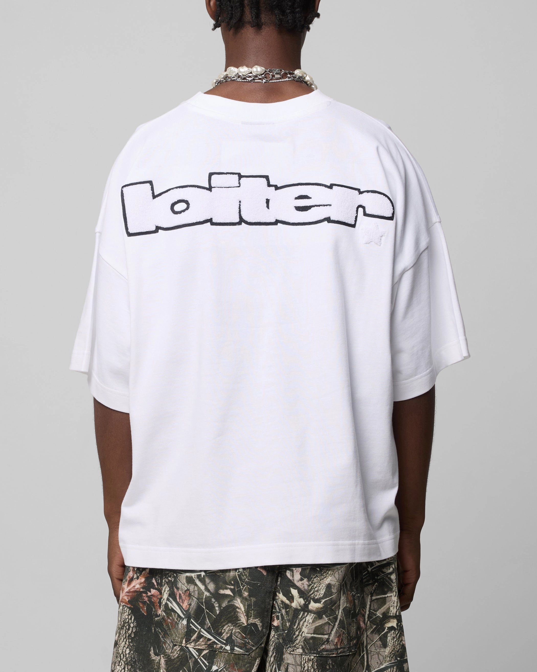 Loiter Premium Essentials Boxy T-Shirt White High-End Quality