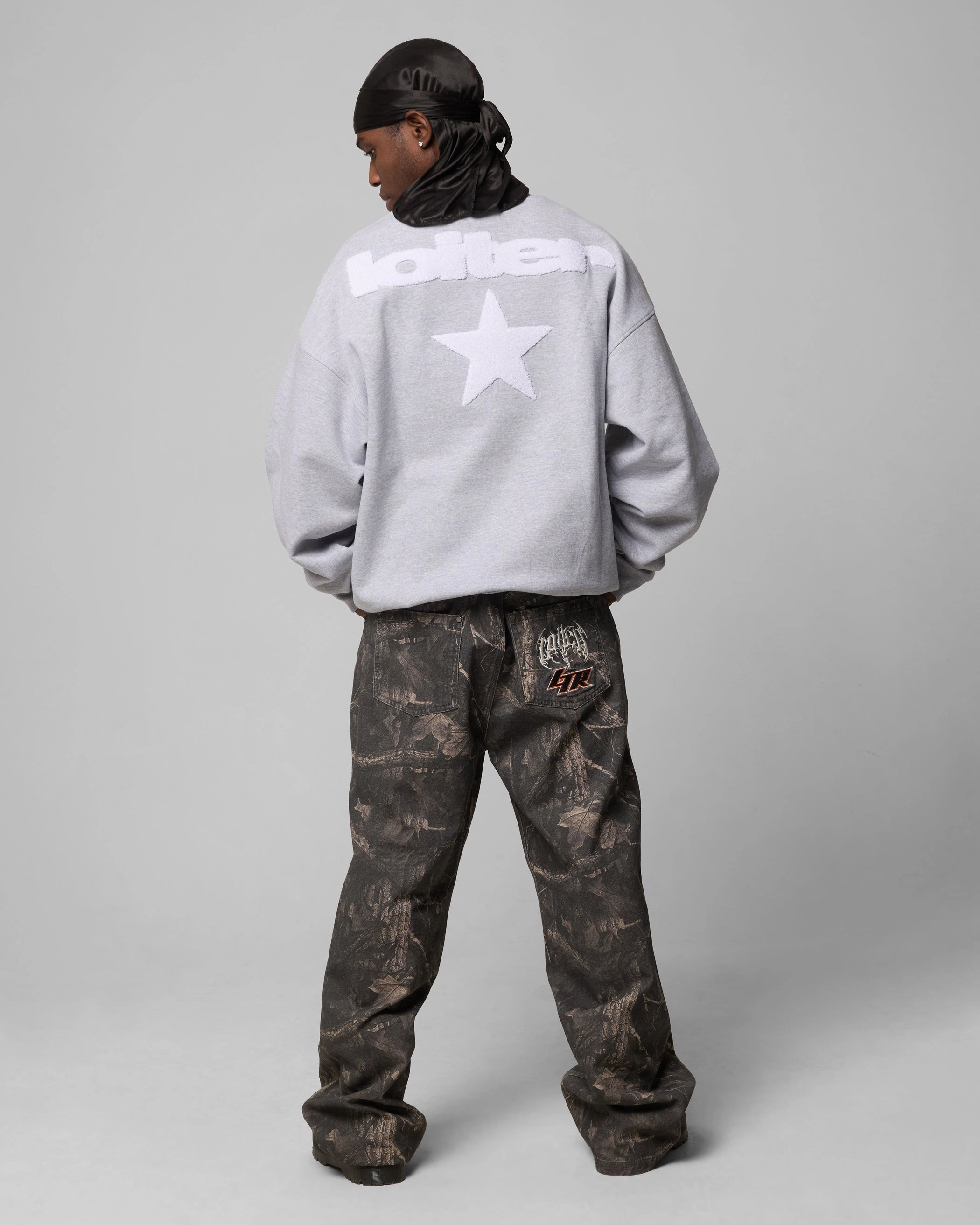 Tear Resistant Fabric Blends Hard Cover Loiter Premium Essentials Crewneck Grey Marle