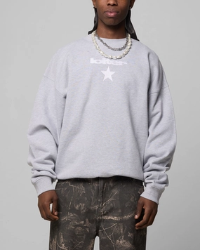 Morning Commute Gear Loiter Premium Essentials Crewneck Grey Marle