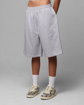 Breathable mesh Simple Comfort Loiter Premium Essentials Sweat Shorts Grey Marle