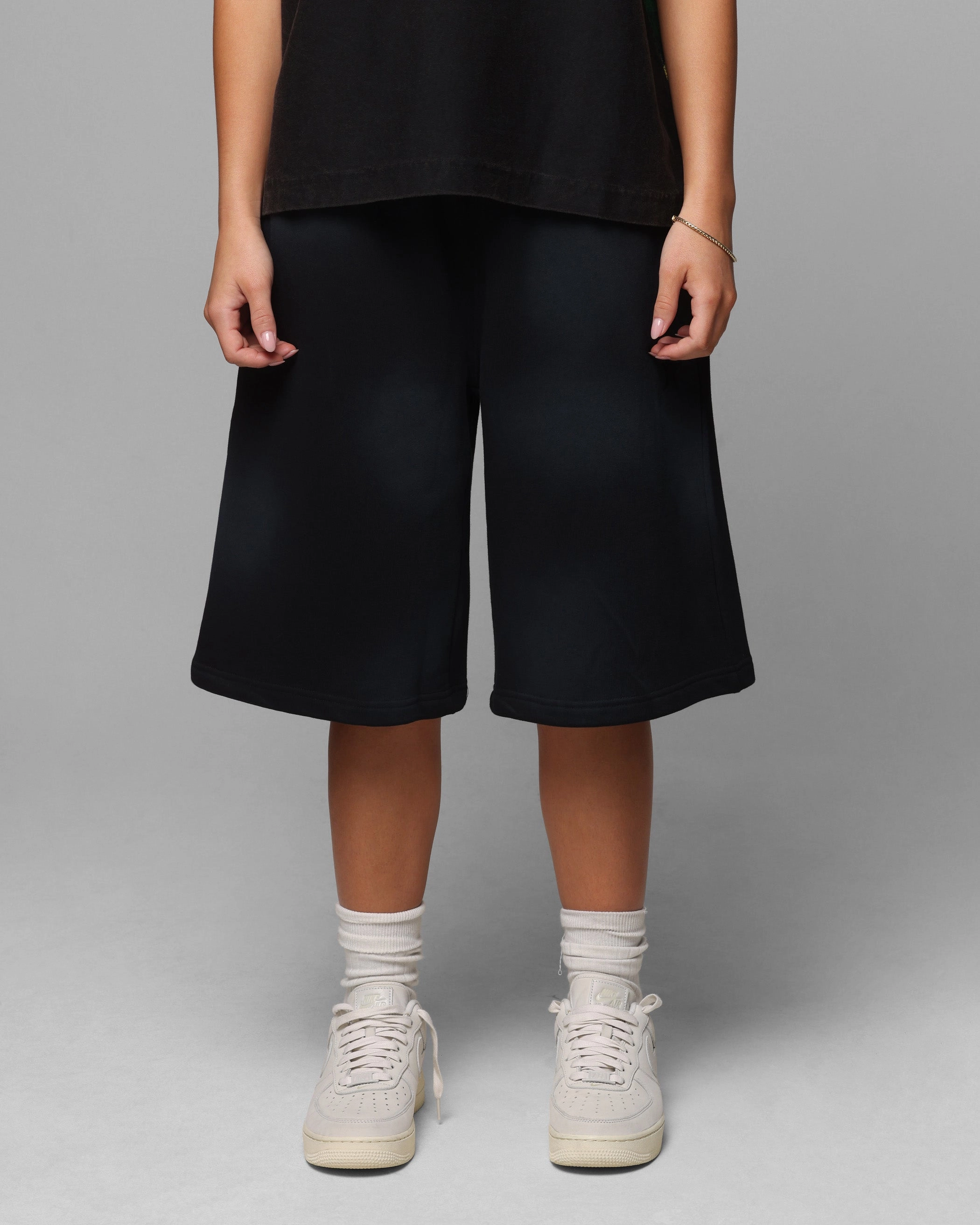 Athletic Wear Loiter Premium Essentials Sweat Shorts Washed Black