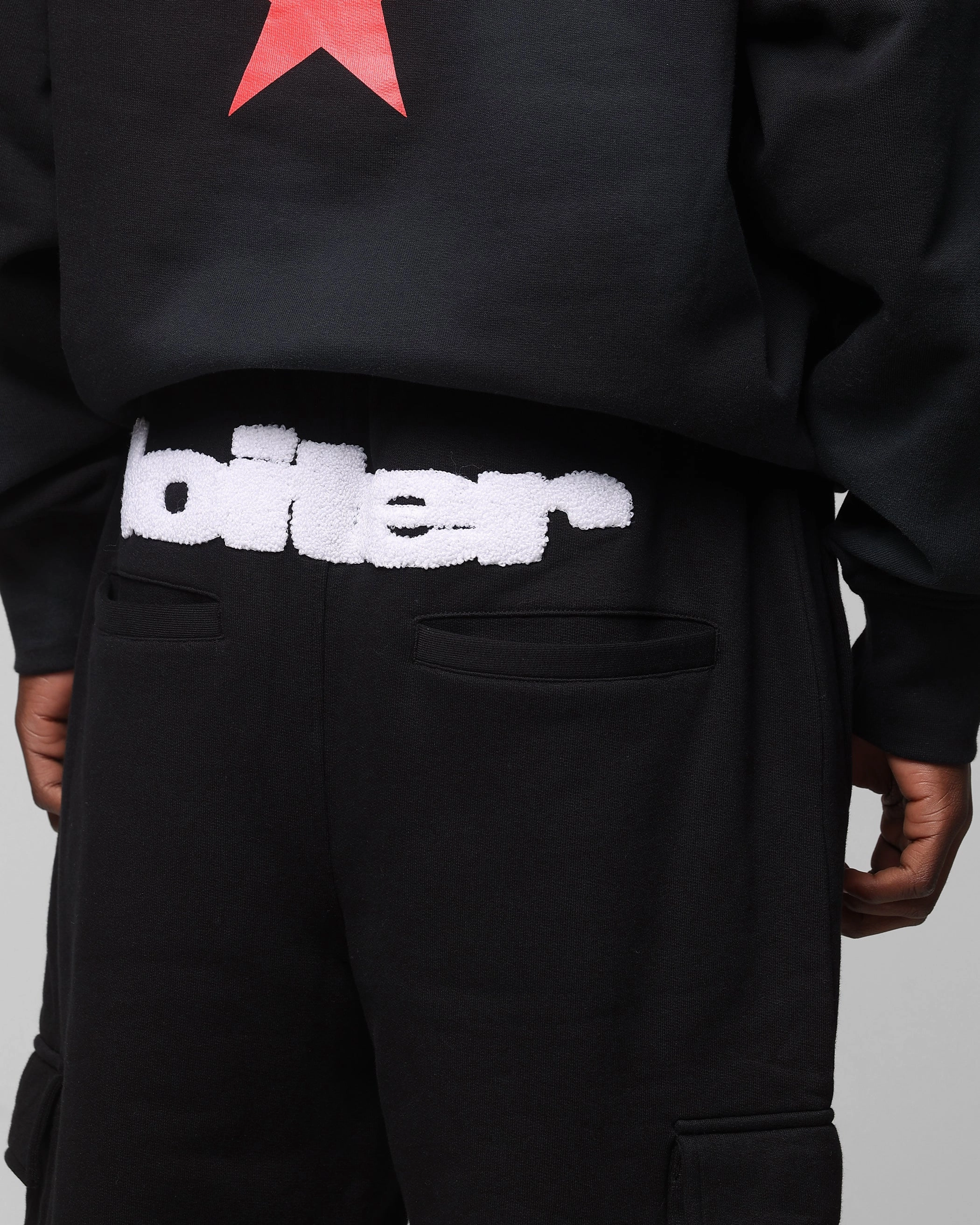 Loiter Premium Essentials Sweatpants Black/White No Fuss Sporty Layer
