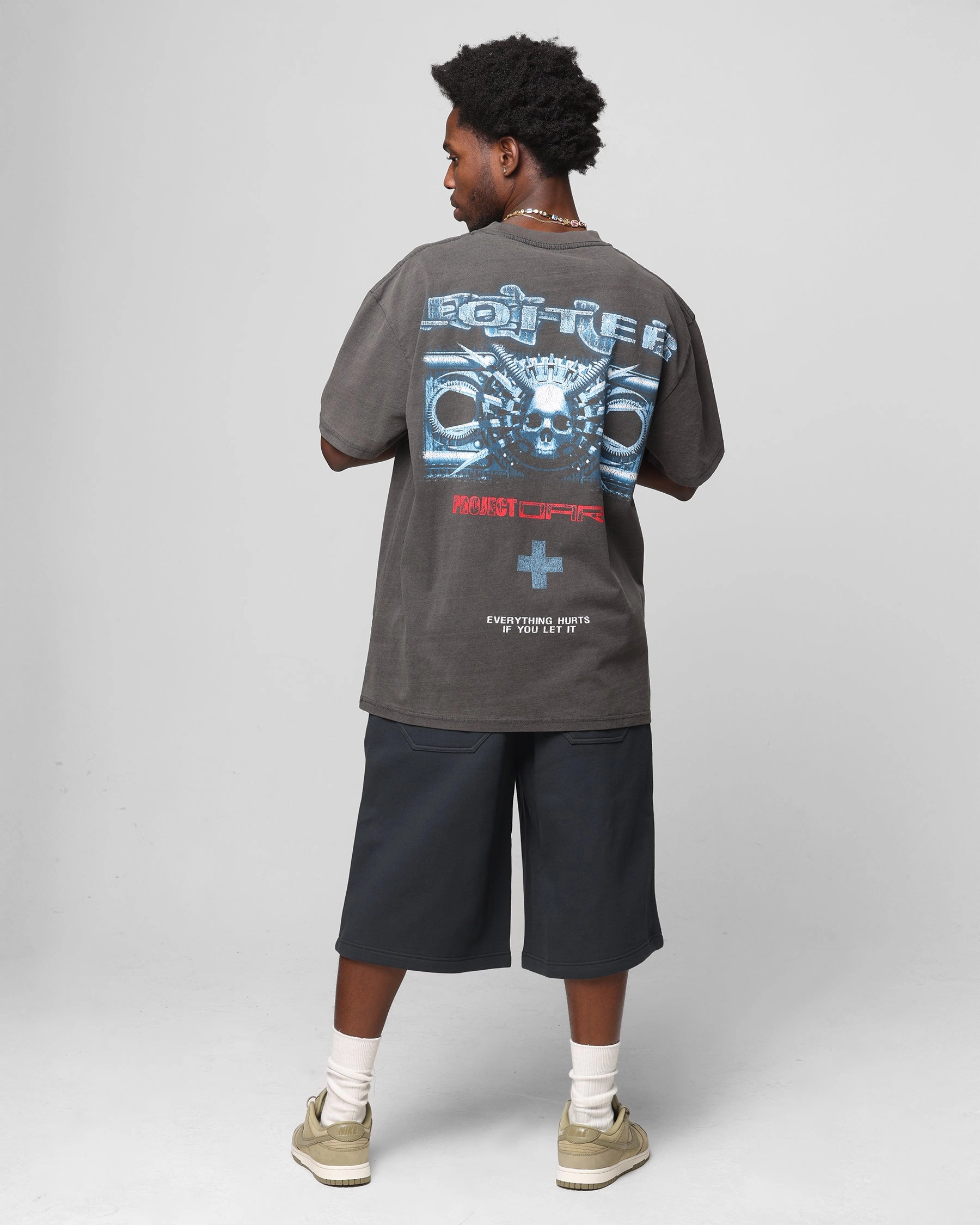 Loiter Project Dark Vintage T-Shirt Black Wash Travel Comfort
