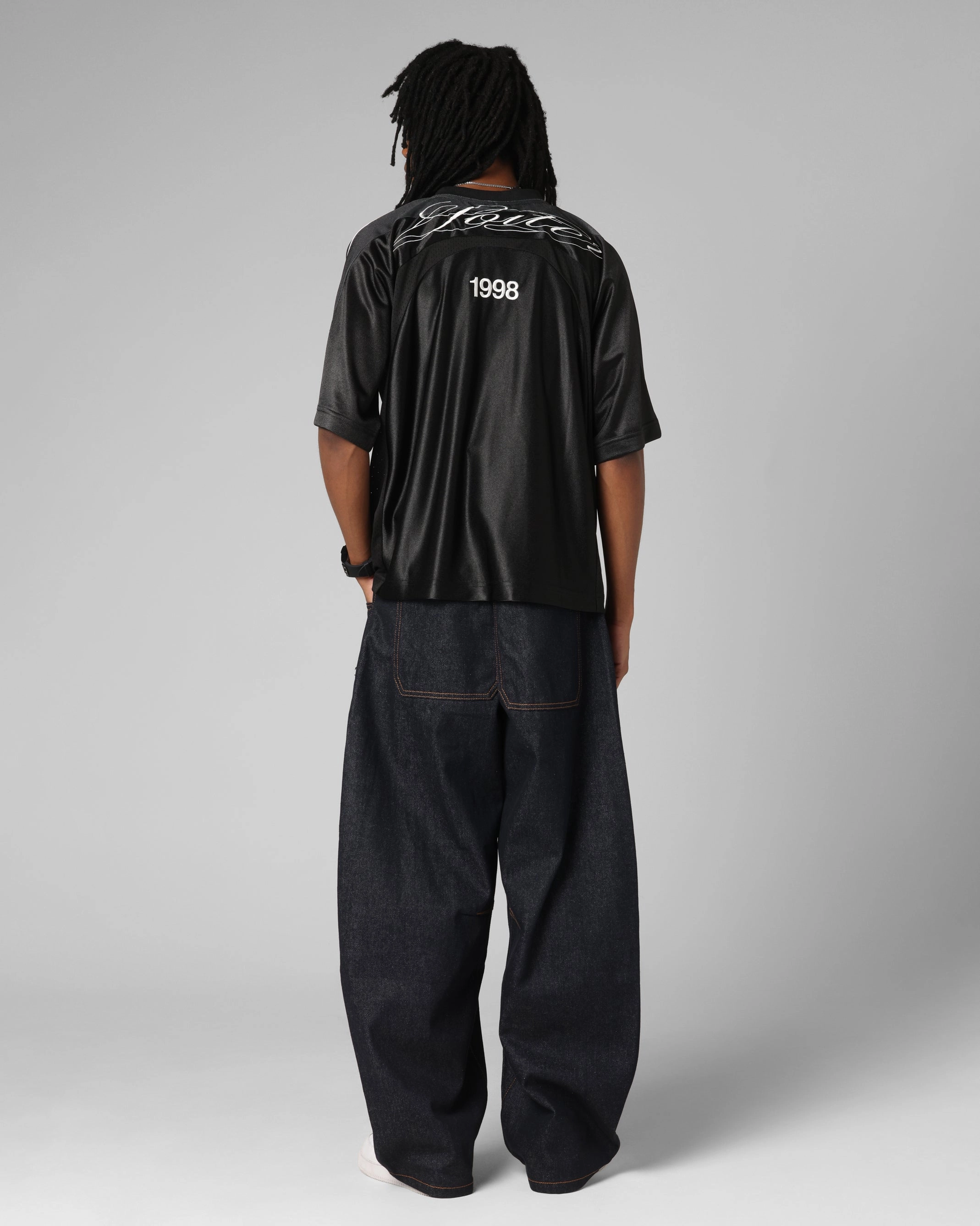 Loiter Purity Jersey Black Moisture Wicking Design
