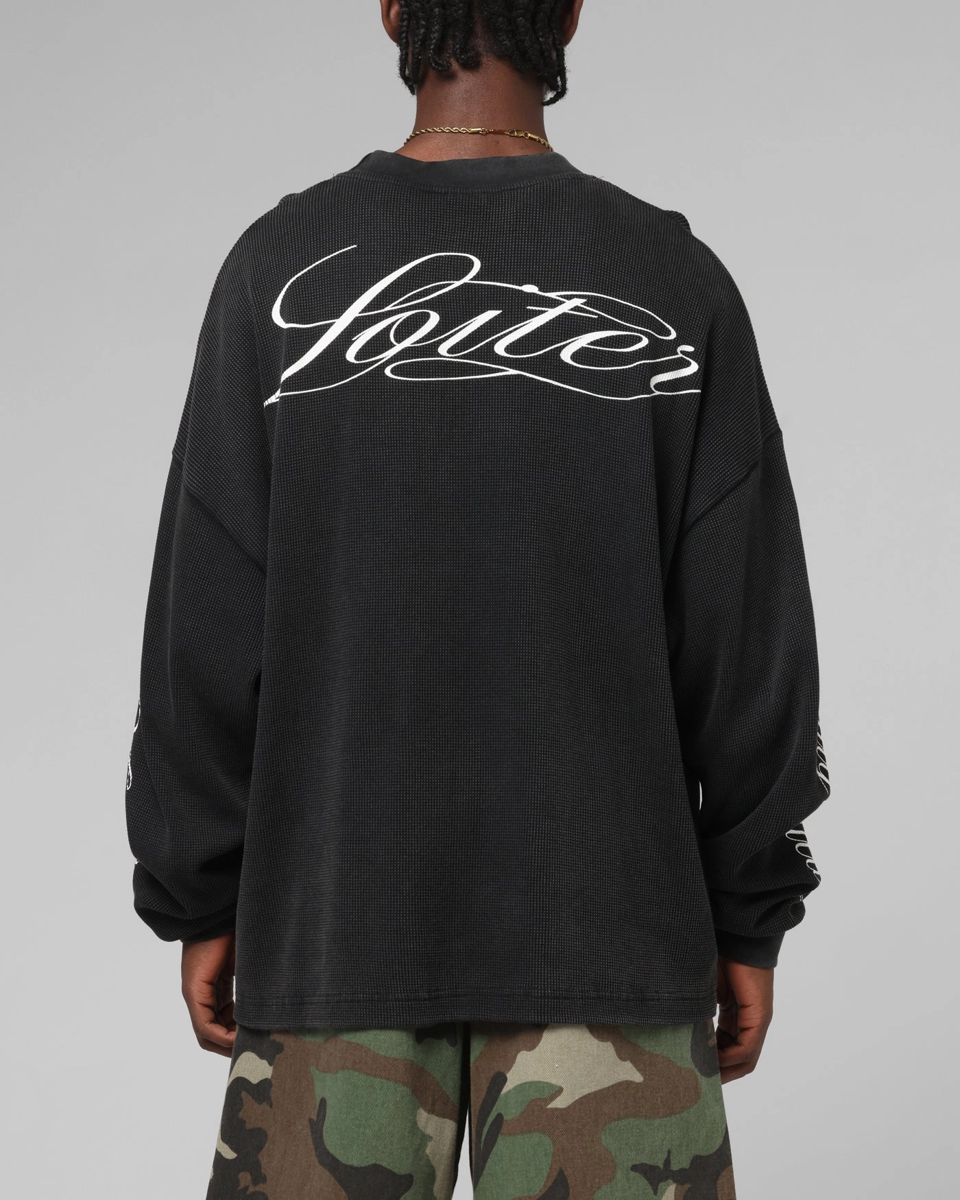 Loiter Purity Thermal Long Sleeve T-Shirt Black Stylish Wear NonIrritating Fabric