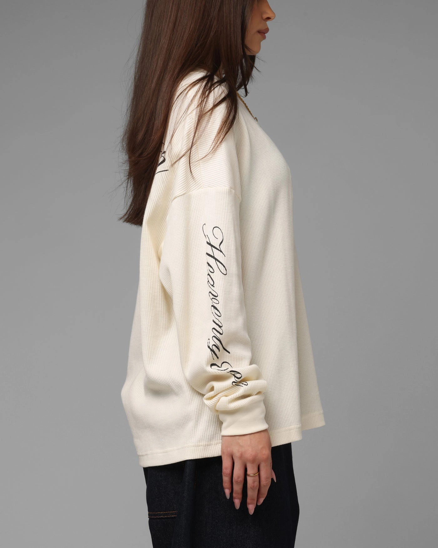 Loiter Purity Thermal Long Sleeve T-Shirt Off White Beachwear