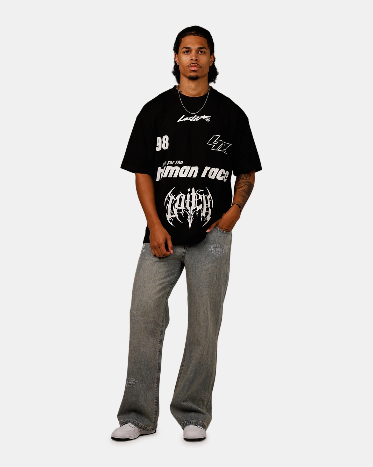 Loiter Racer T-Shirt Black TemperatureControl Fabric Quick Drying