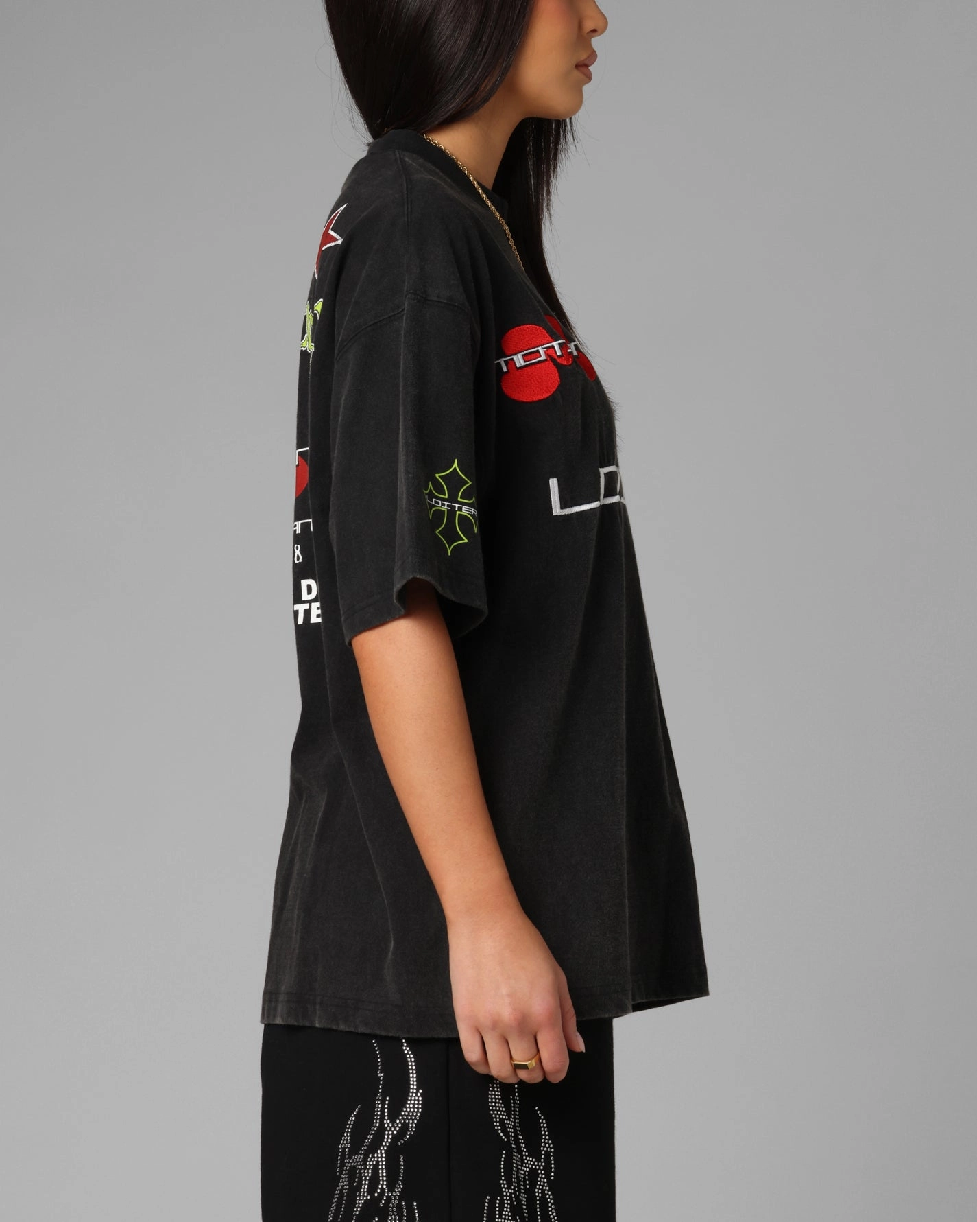 Ultra Soft Finish Loiter Racing Premium T-Shirt Charcoal