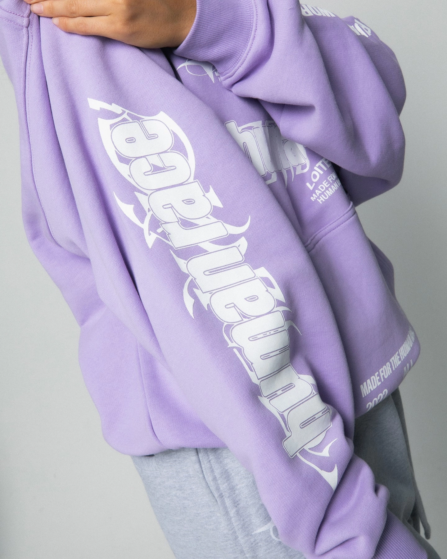 Loiter Rave Zip Hoodie Lilac Asset