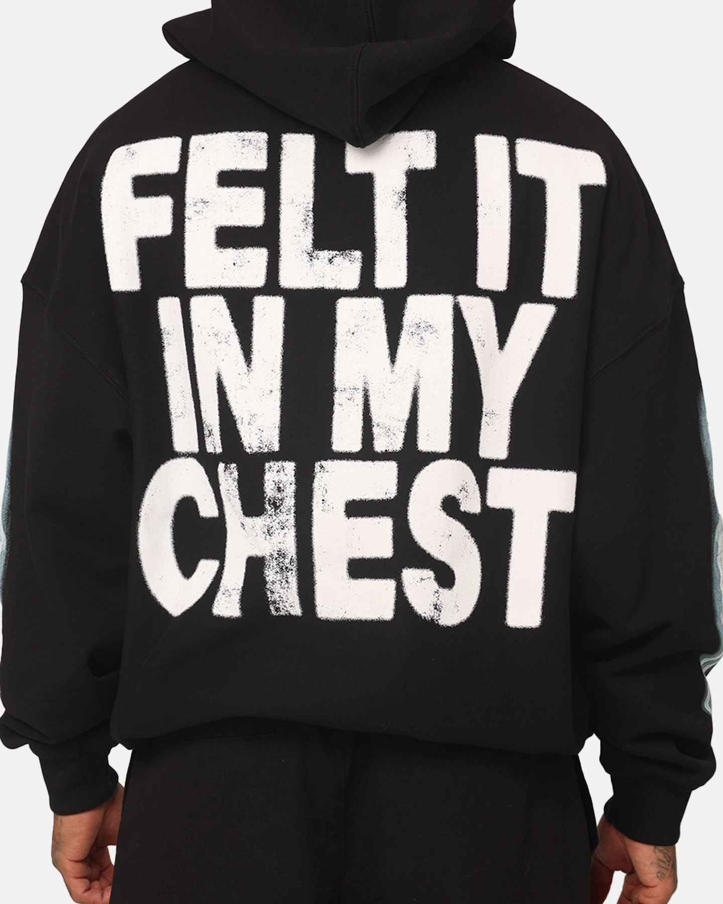 Loiter Ribcage Vintage Hoodie Black countryside