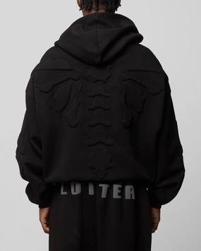 Loiter Sandevistan Hoodie Black Winter Ready