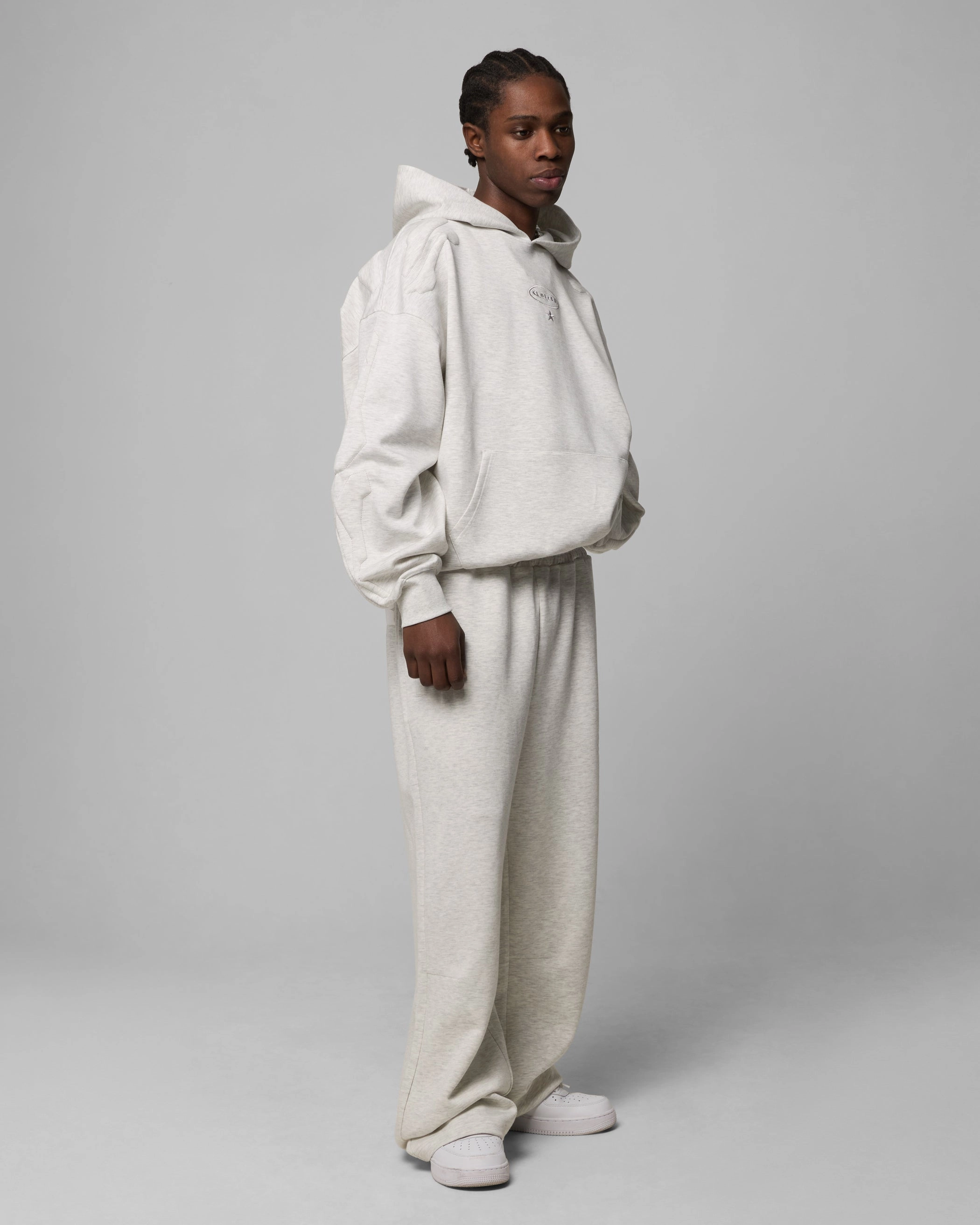 Thermal regulation industrial workers Loiter Sandevistan Hoodie Grey Marle
