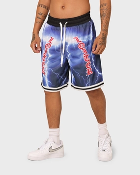 No Slip Grip Loiter Script Ball Shorts Multi
