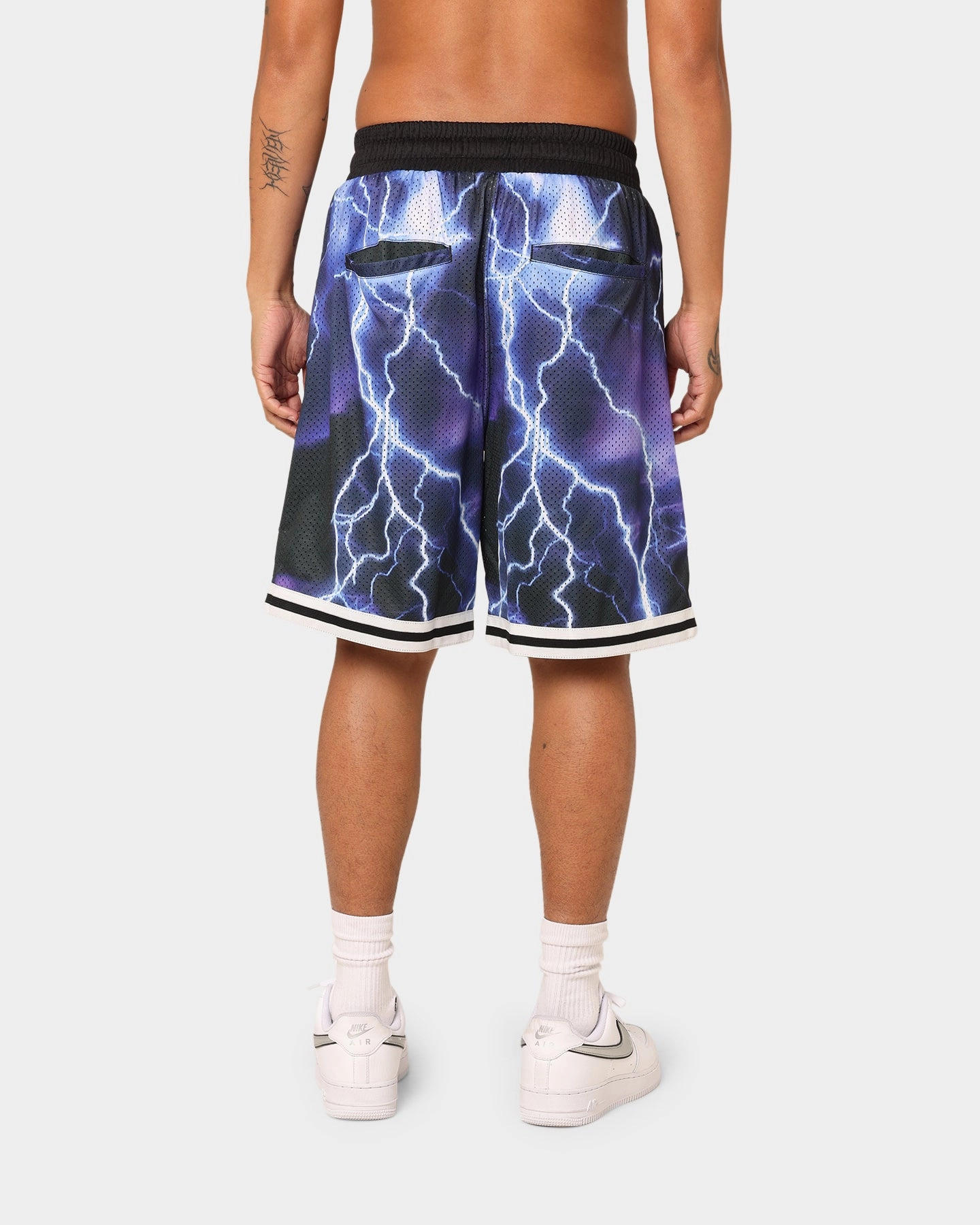 Loiter Script Ball Shorts Multi music event look