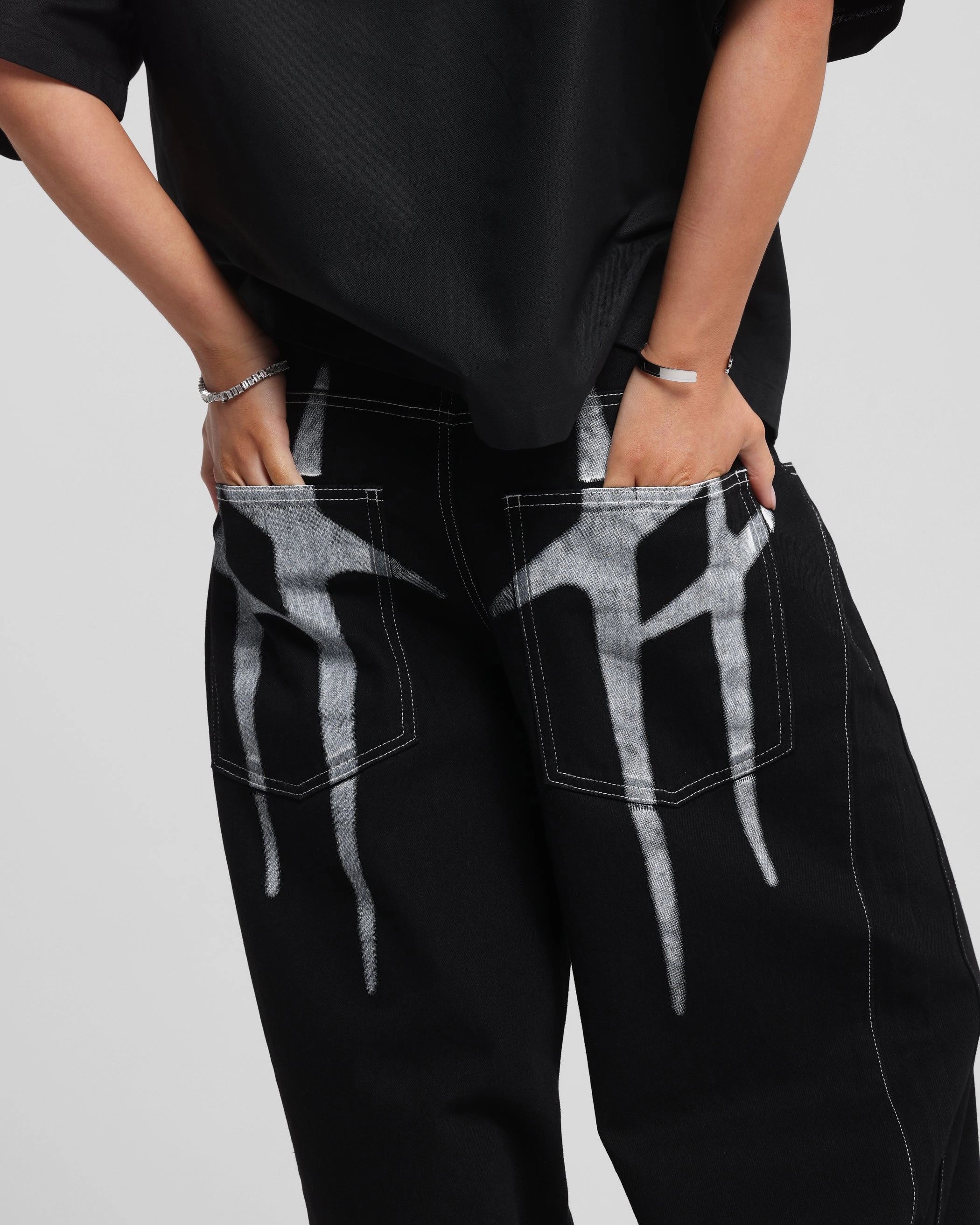 Anti Odor Fabric Treatment Quick Pick Loiter Shadow Jeans Black