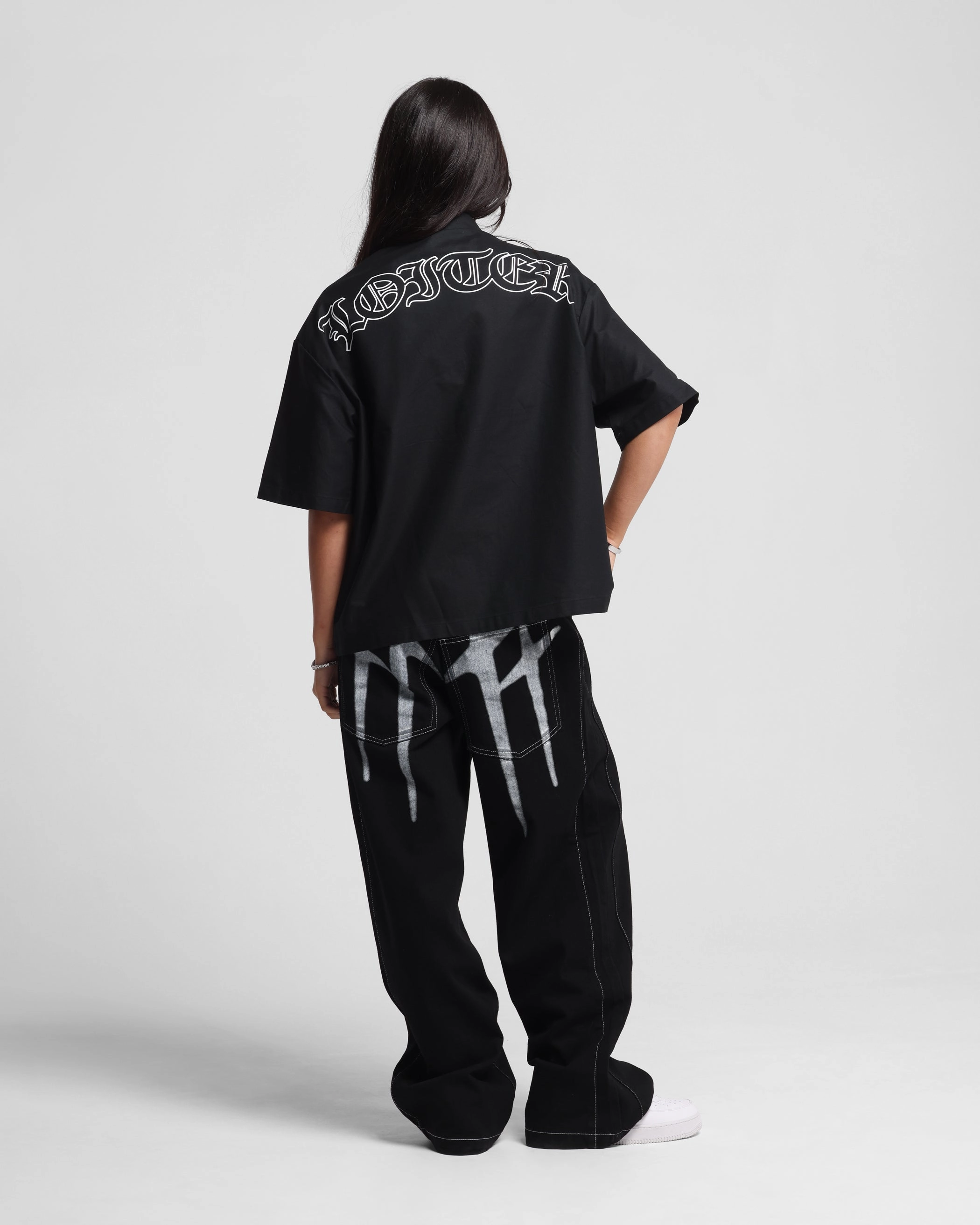 Balanced Style Loiter Shadow Jeans Black