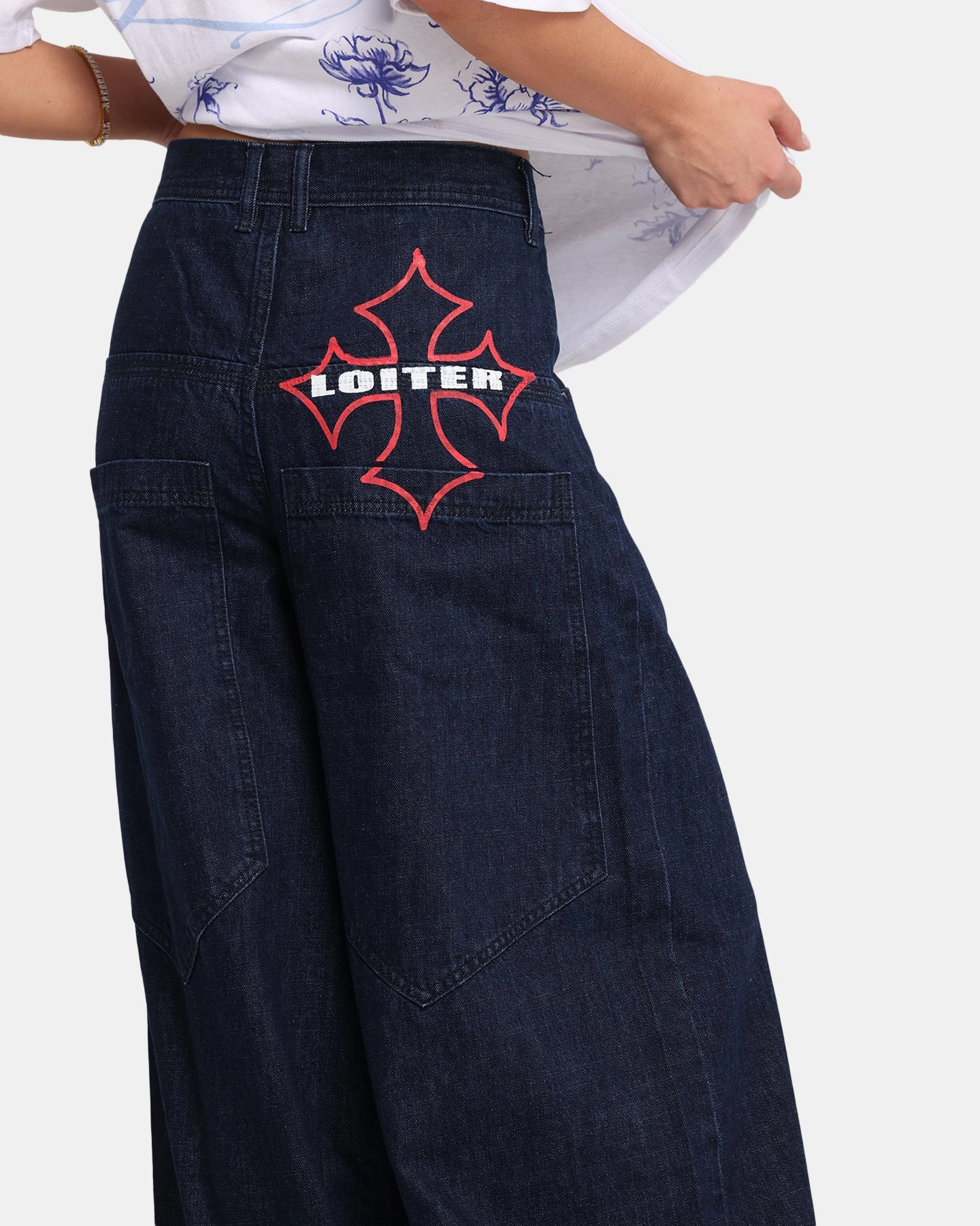 Loiter Skate Jeans Dark Indigo Classic Five Pocket Night Out Traveler Gear Stylish