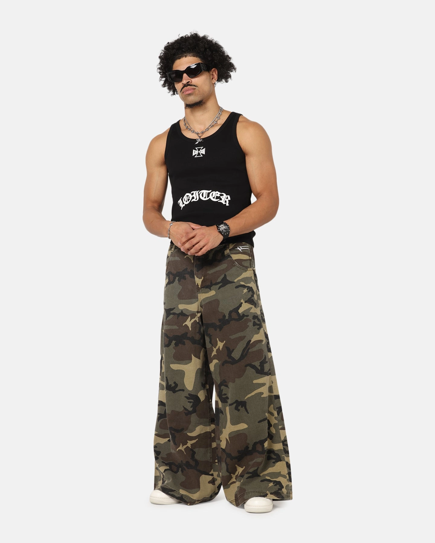 Loiter Skate Jeans Woodland Camo Smart Wardrobe