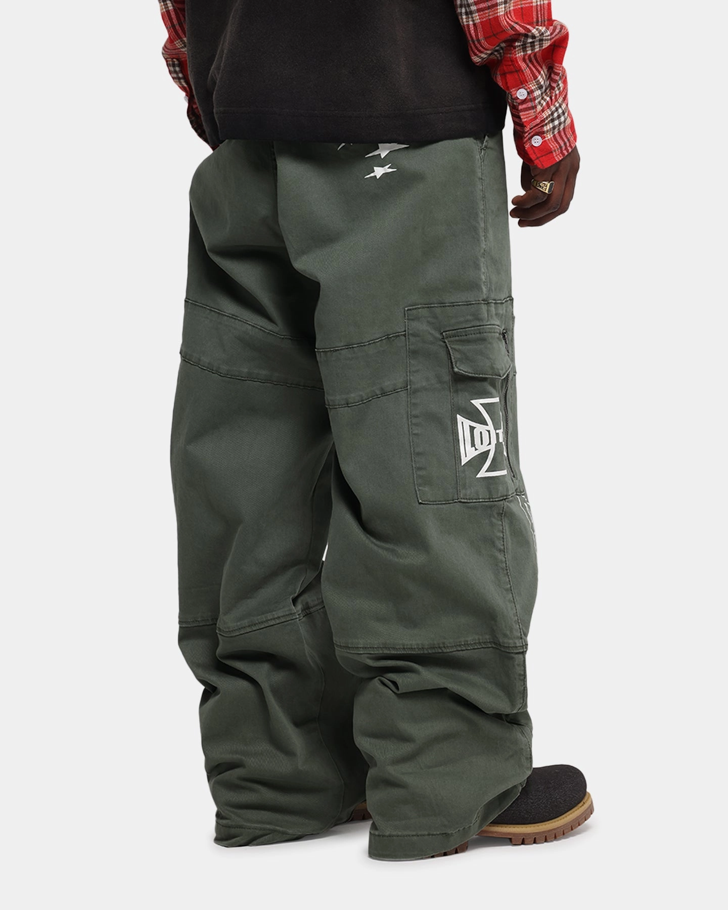 Loiter Sketch Utility Pants Olive Elastic Free Cuffs Comfort Layer Wear