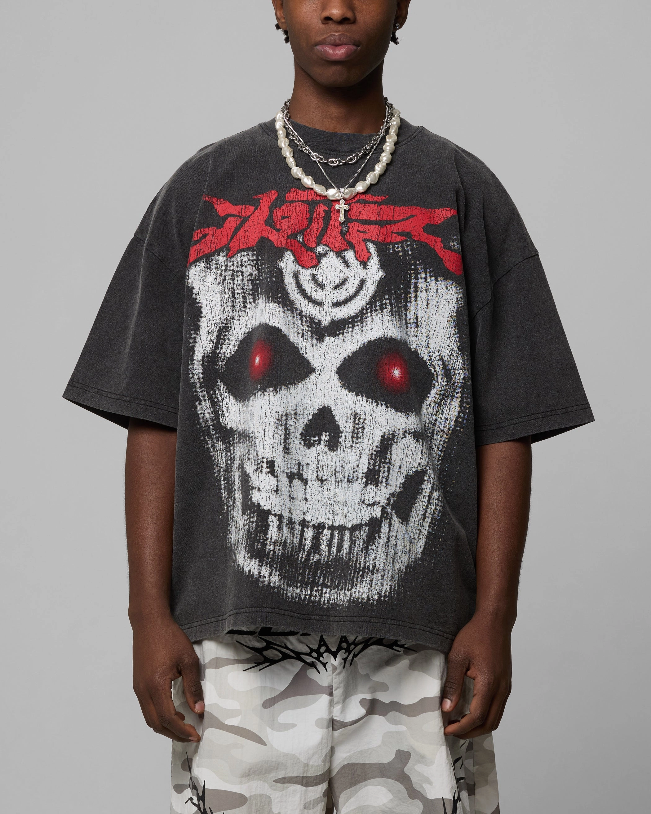 ethical Loiter Ski Mask Premium T-Shirt Vintage Black