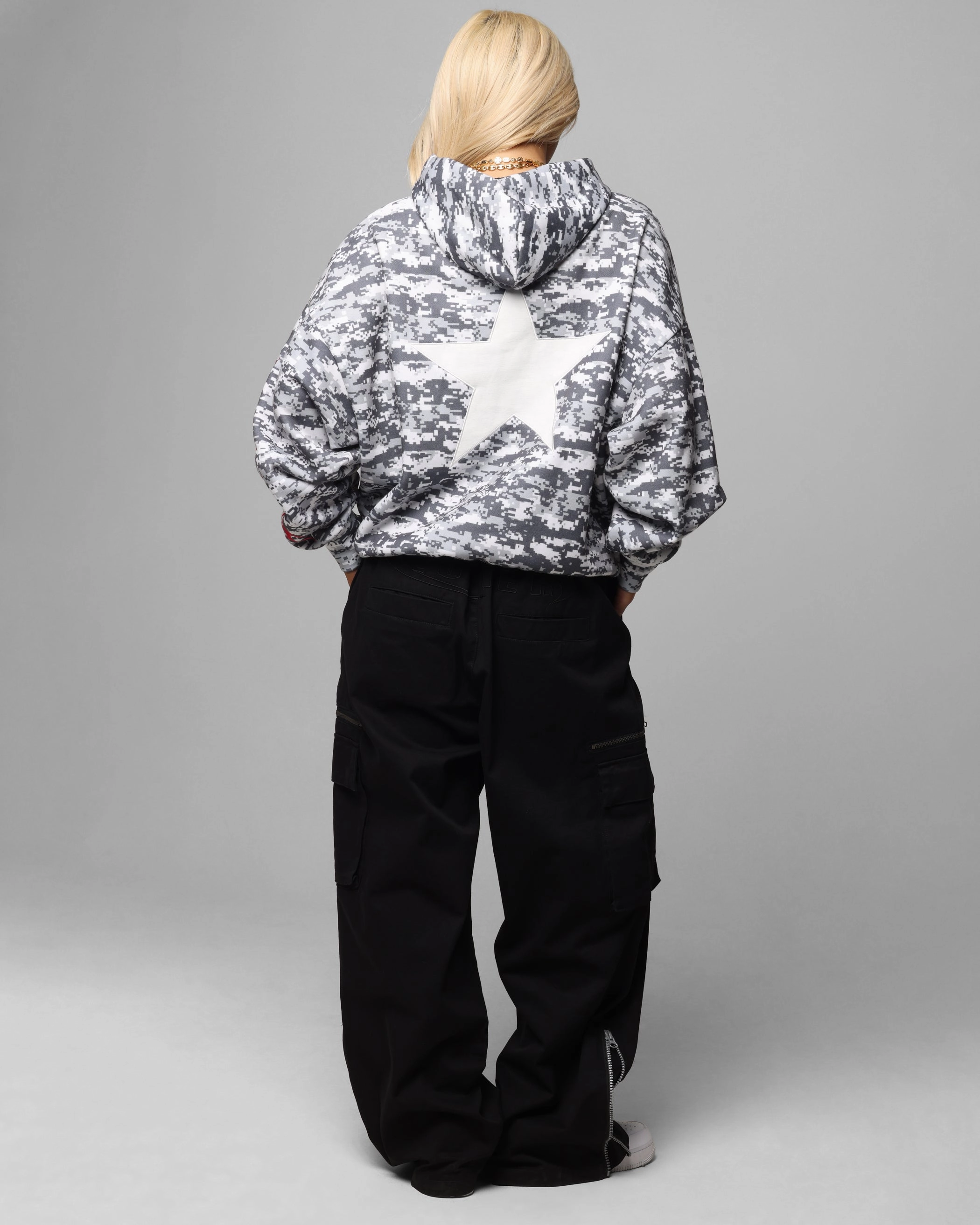 suitable for talent shows Adore Loiter Soho Hoodie Snow Camo