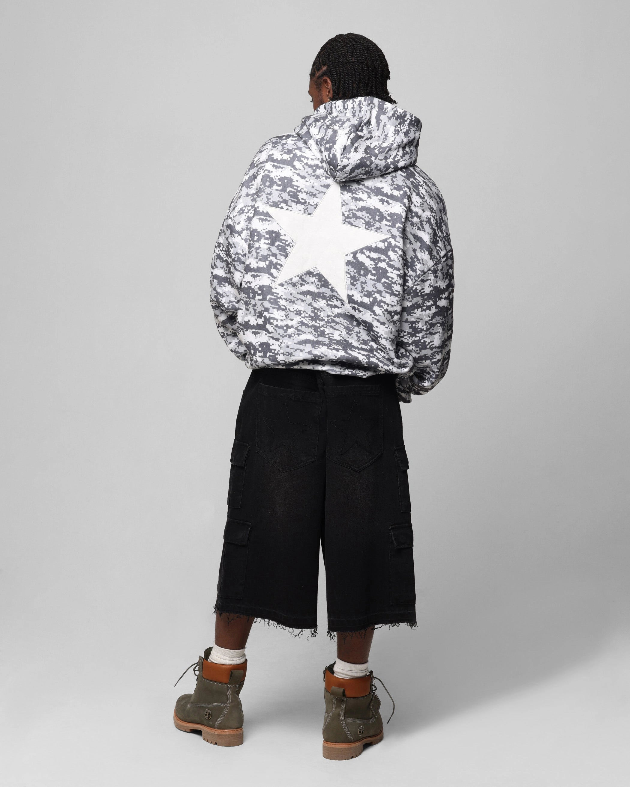 Athletic Fit Loiter Soho Hoodie Snow Camo
