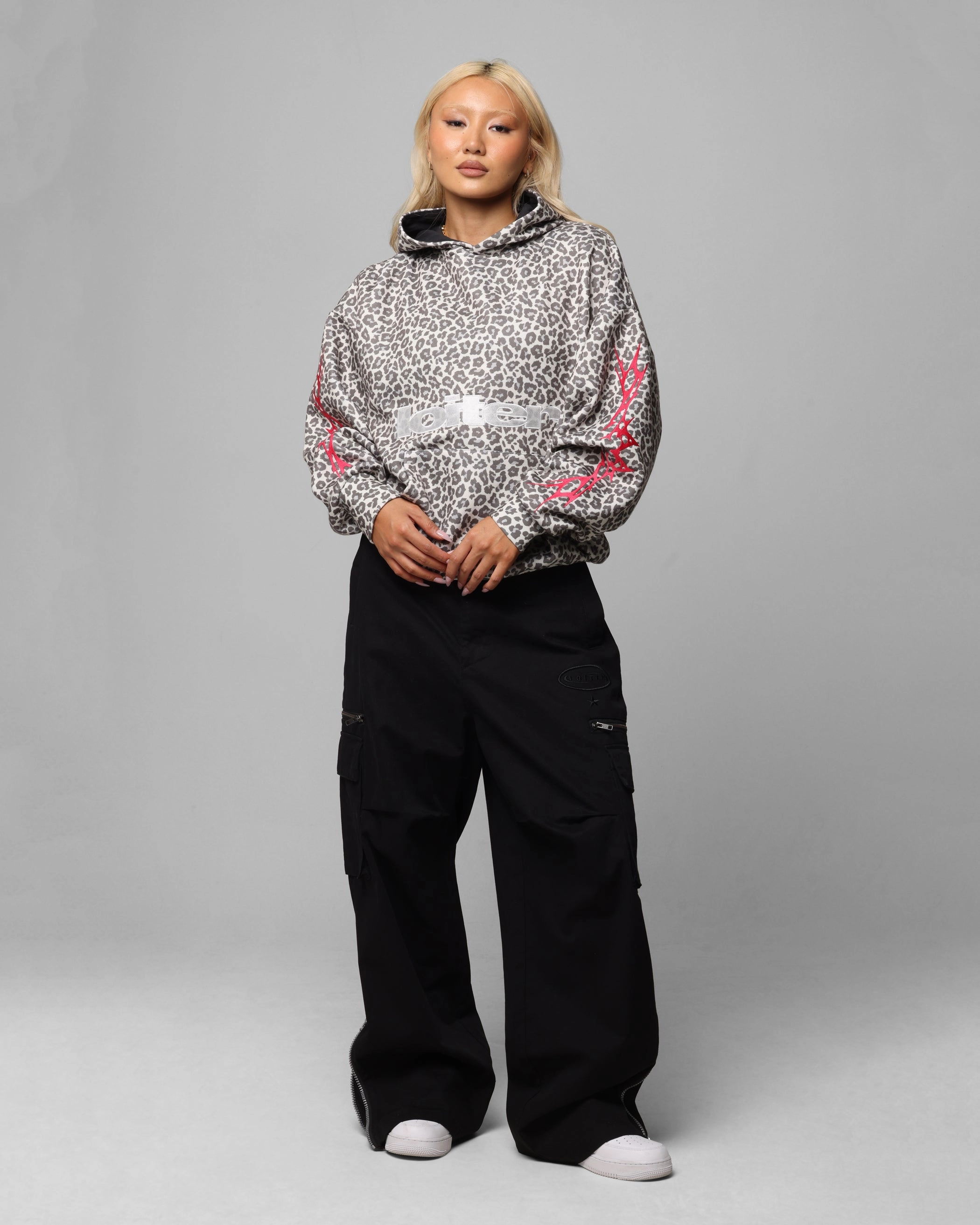 Loiter Soho Hoodie Snow Leopard WaterproofSeams Wind Resistant