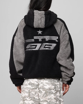 Gift State Loiter Speedway Fleece Jacket Black/Grey