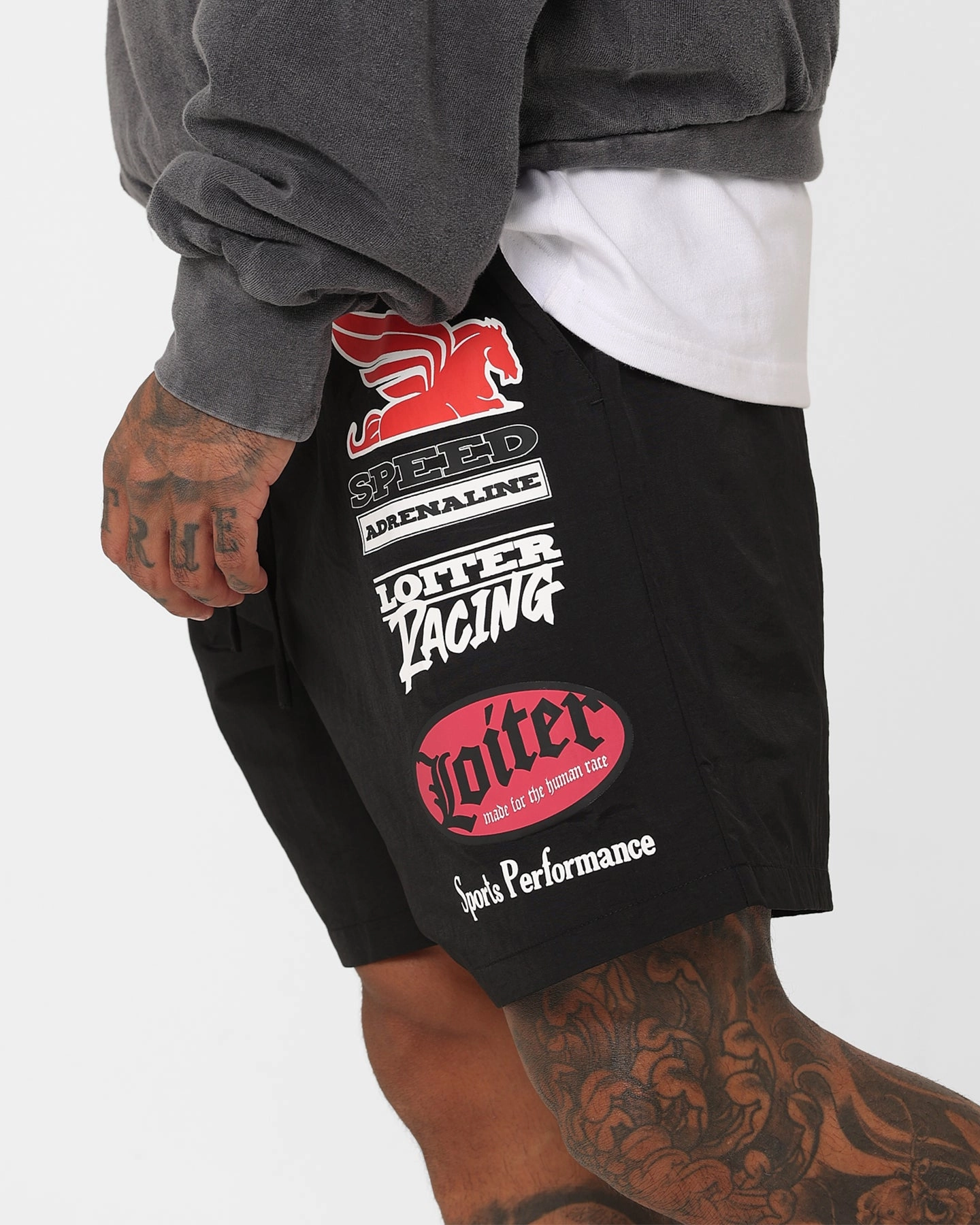 Loiter Speedway Walk Shorts Black Board shorts