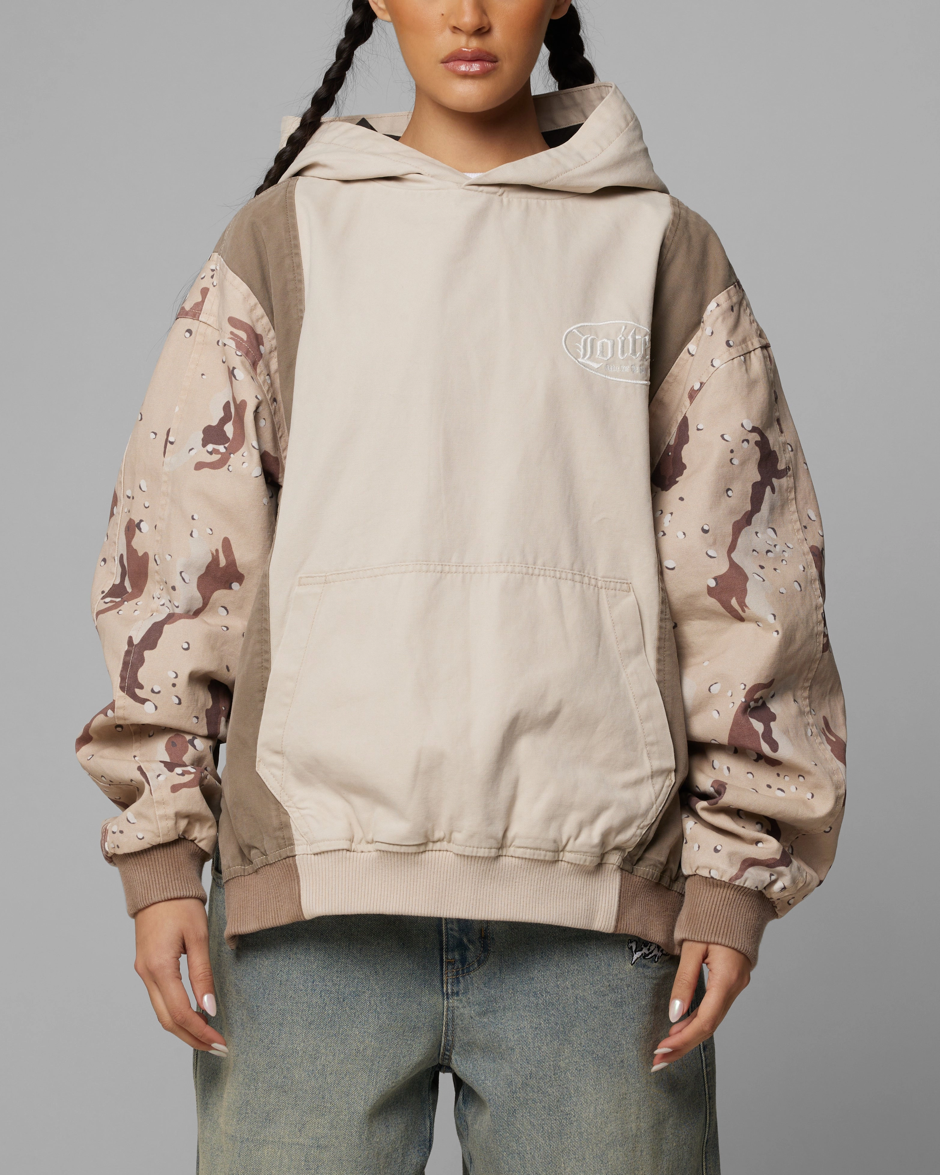 suitable for spring activities Loiter Splinter Hoodie Desert Camo