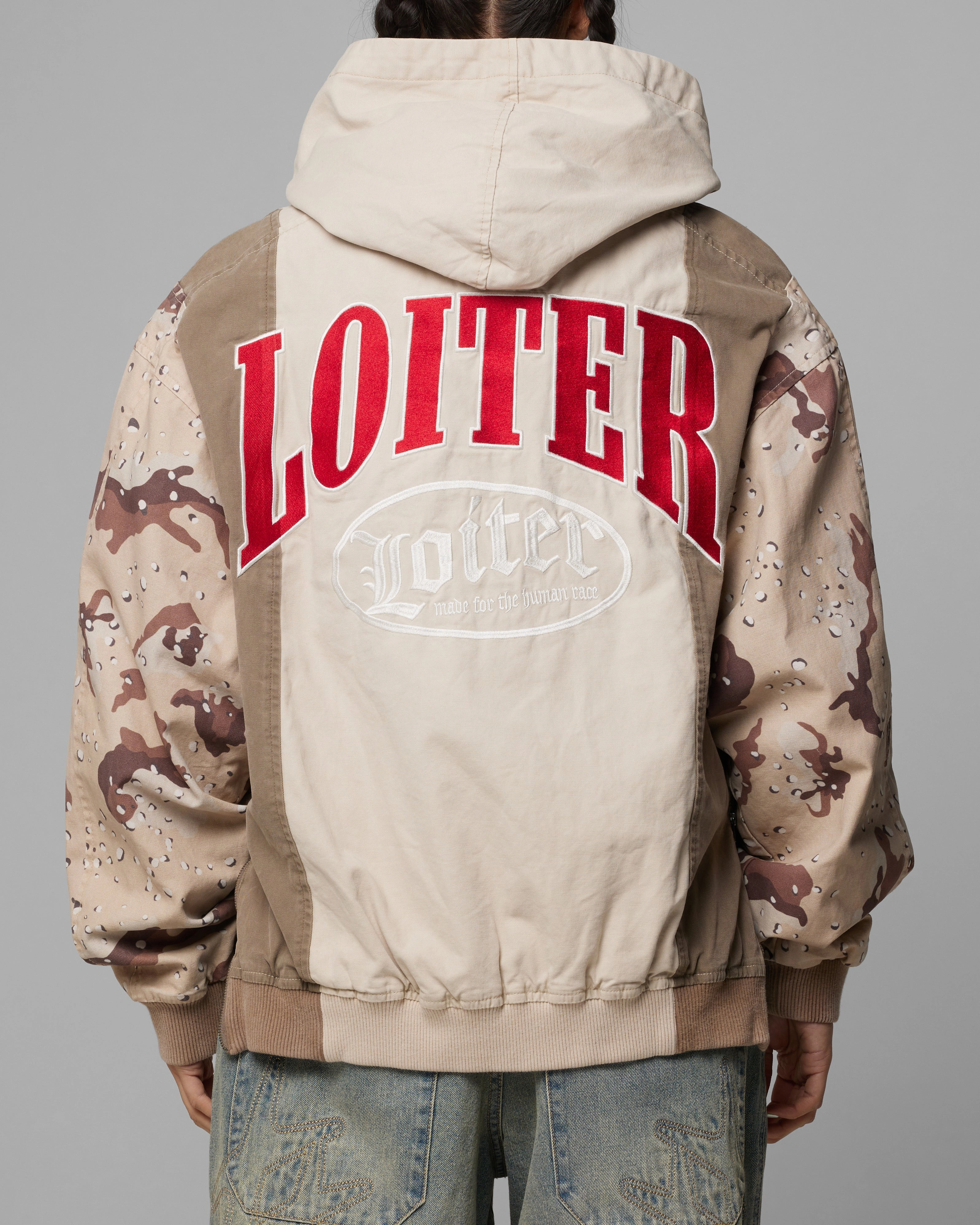 Loiter Splinter Hoodie Desert Camo Attitude