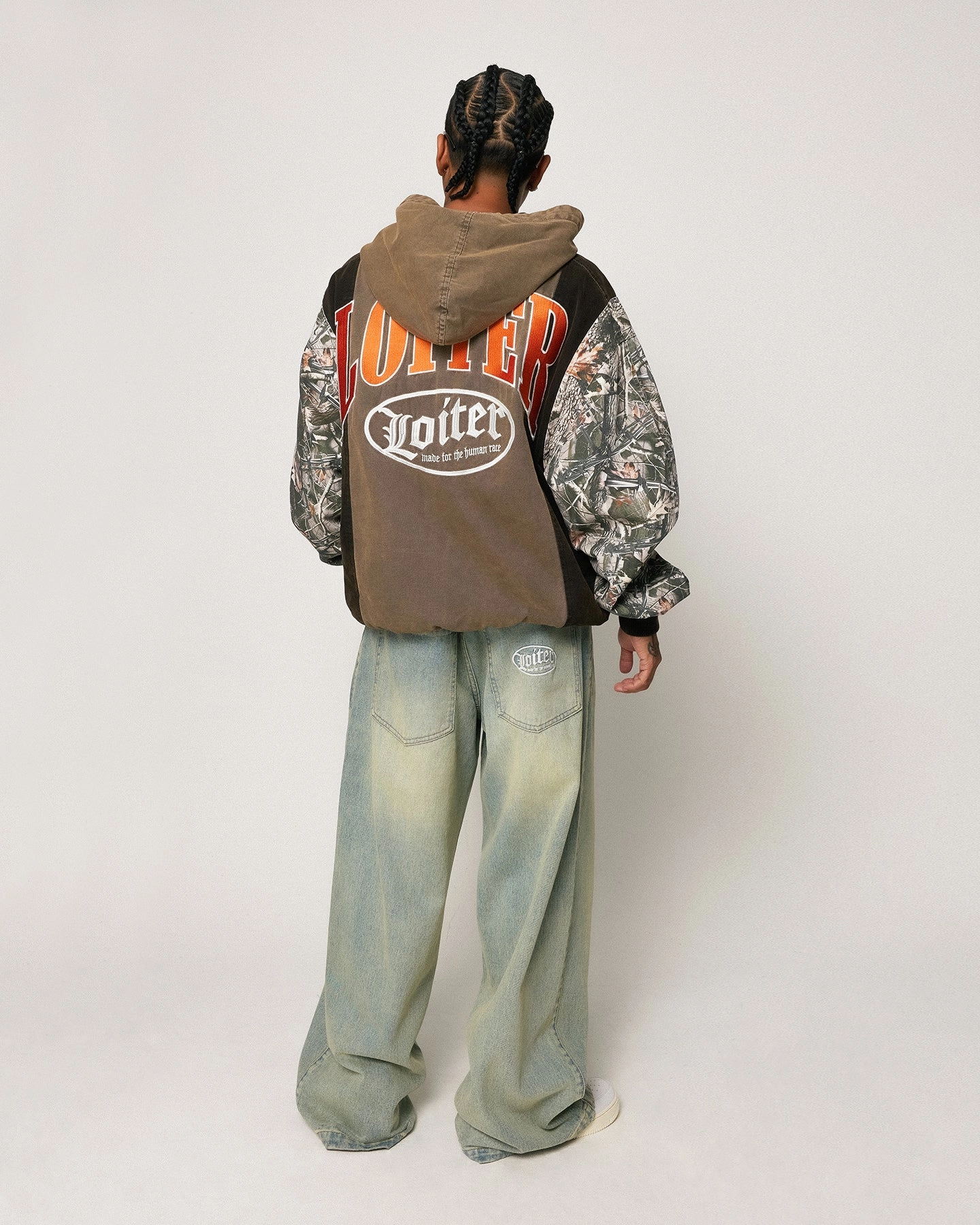 Loiter Splinter Hoodie Khaki/Camo low - frequency use
