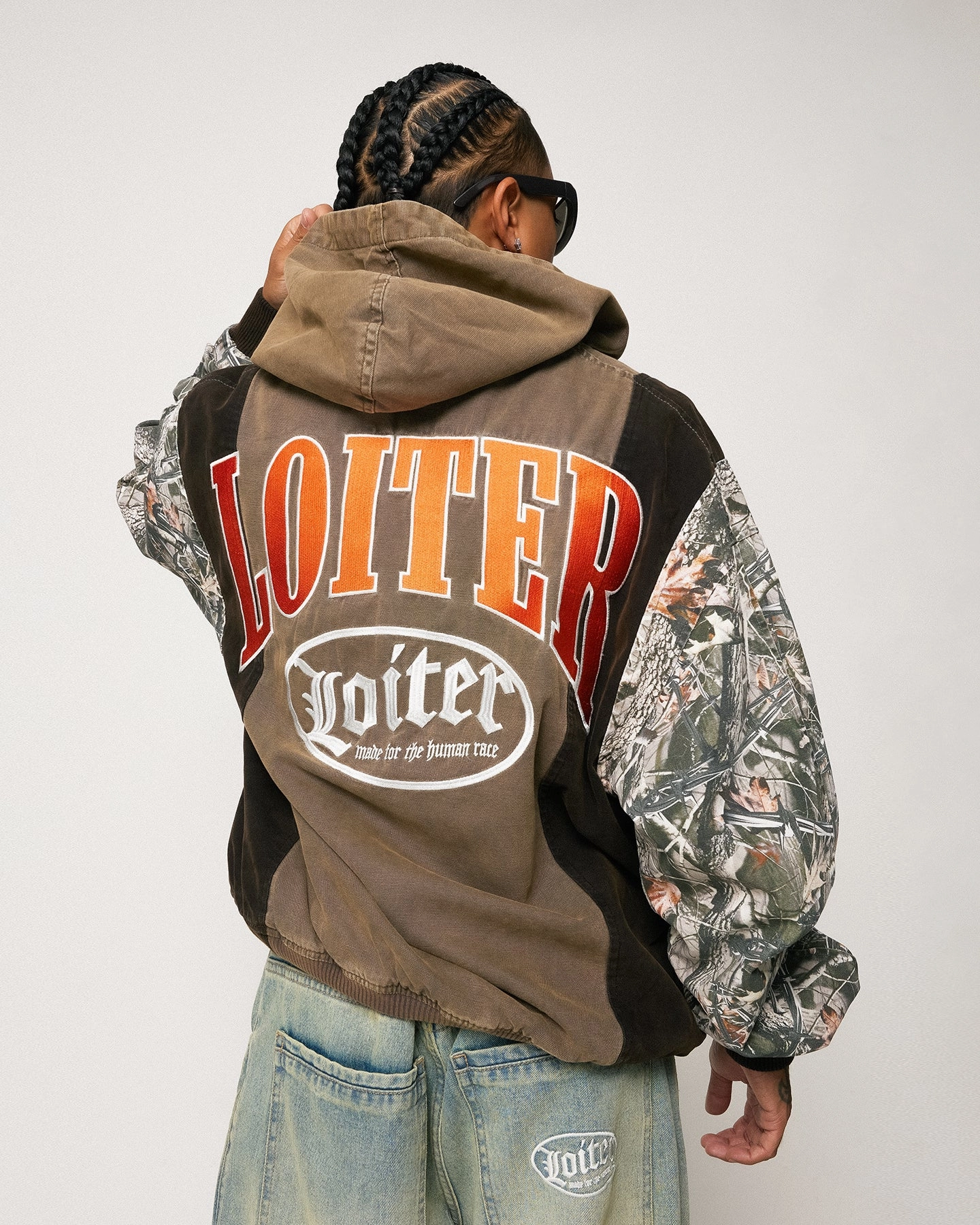 Loiter Splinter Hoodie Khaki/Camo horizontal