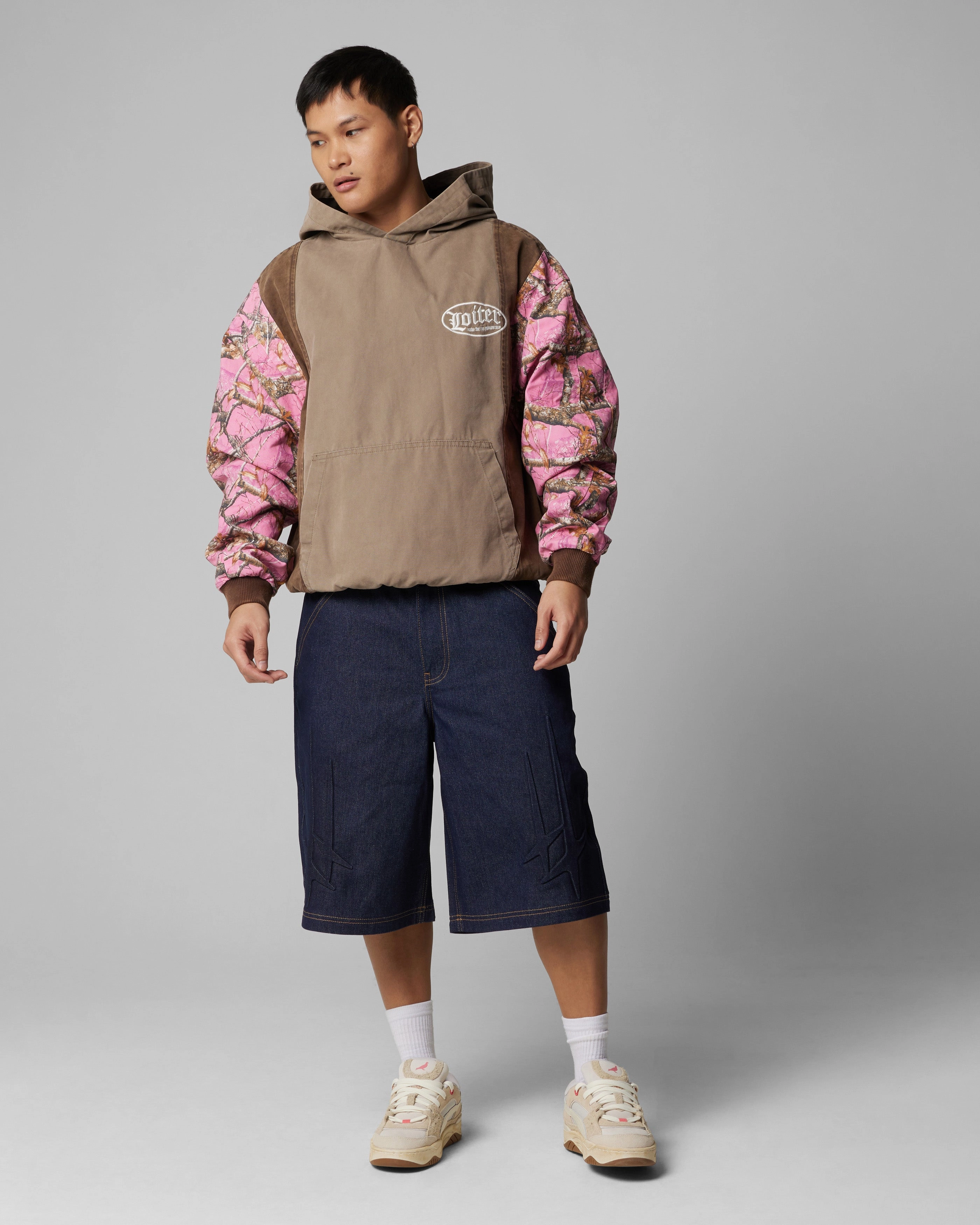 low - quality parts OdorResistant Coating Loiter Splinter Hoodie Pink Camo