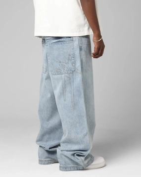 Quick Wash Loiter Star Born Jeans Washed Blue